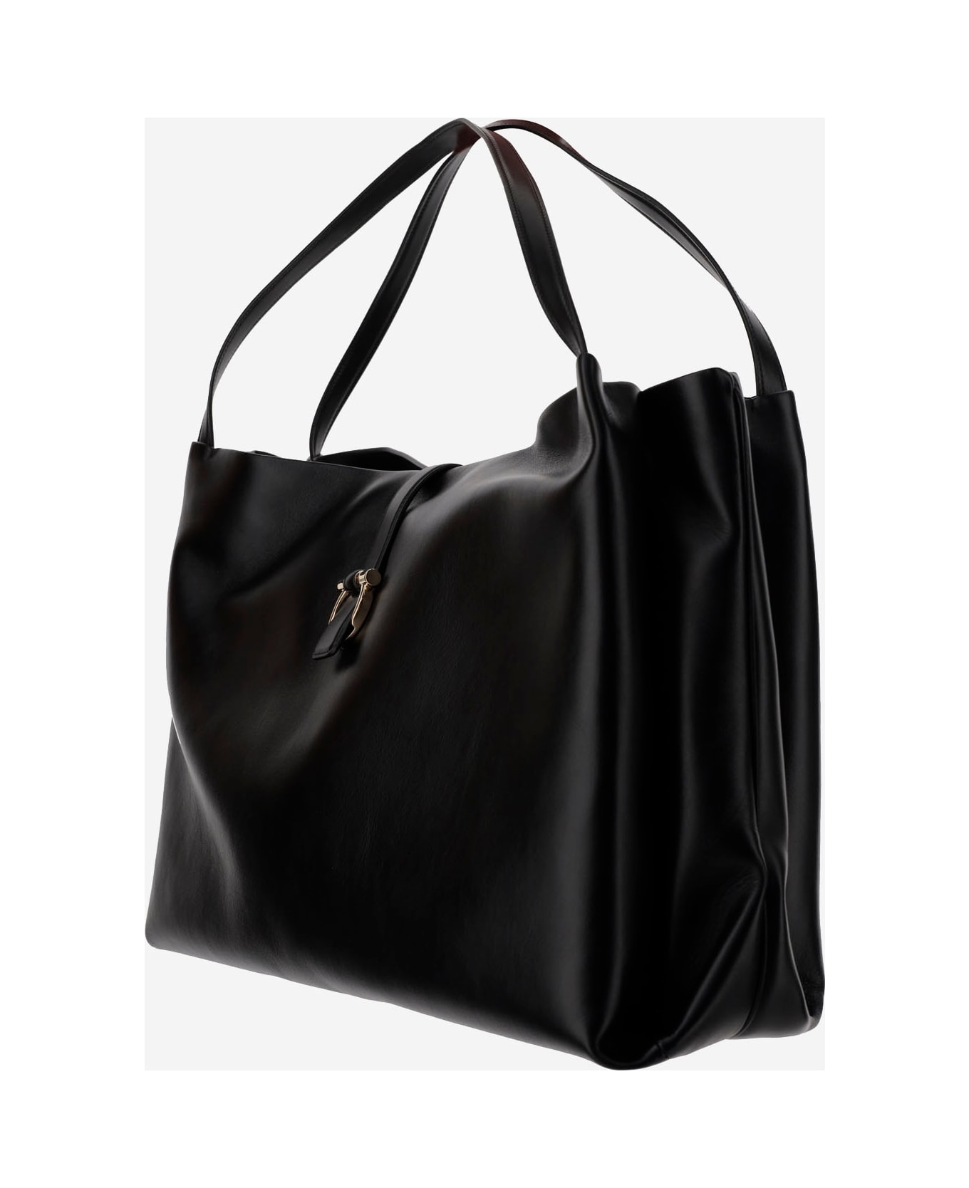 Ferragamo Leather Shoulder Bag - Black