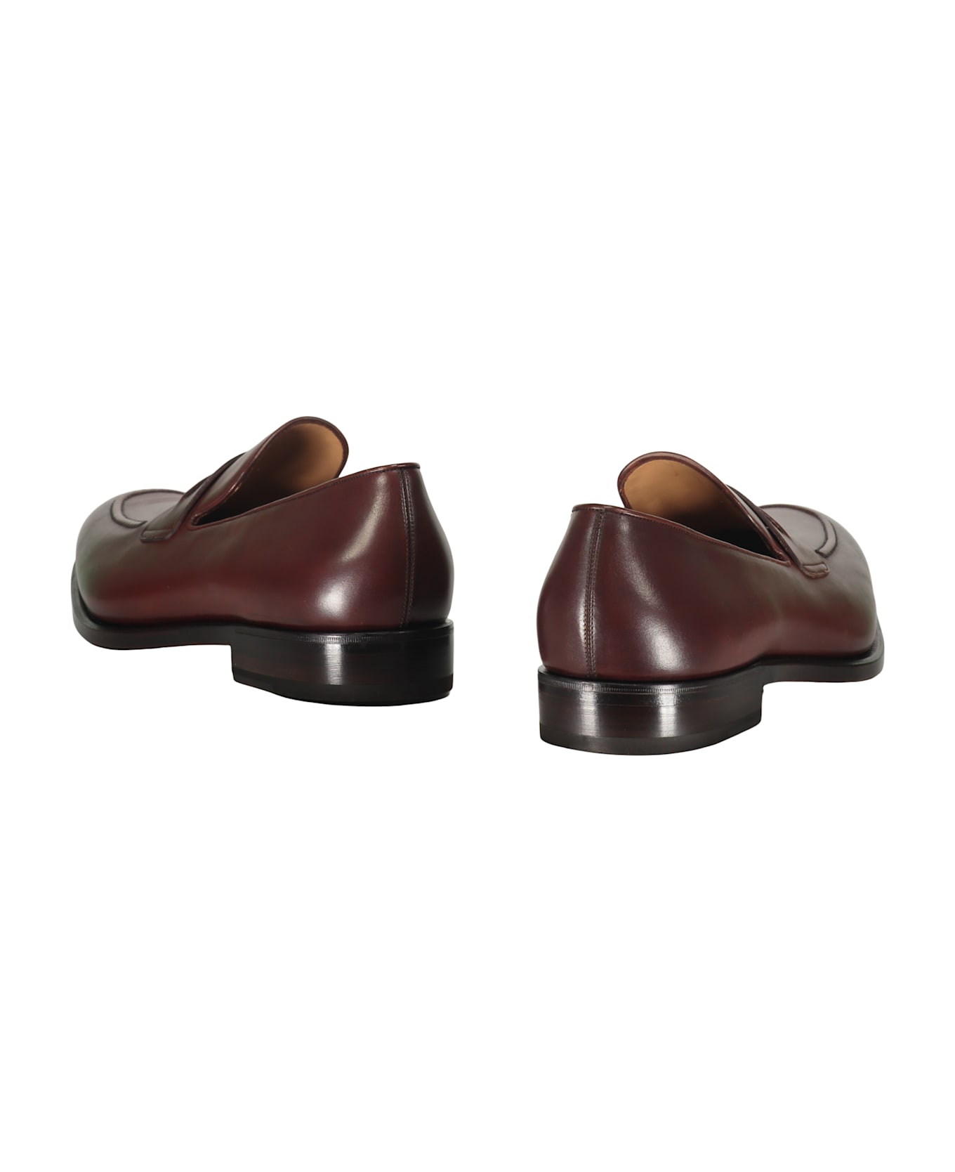 Ferragamo Leather Loafers - brown