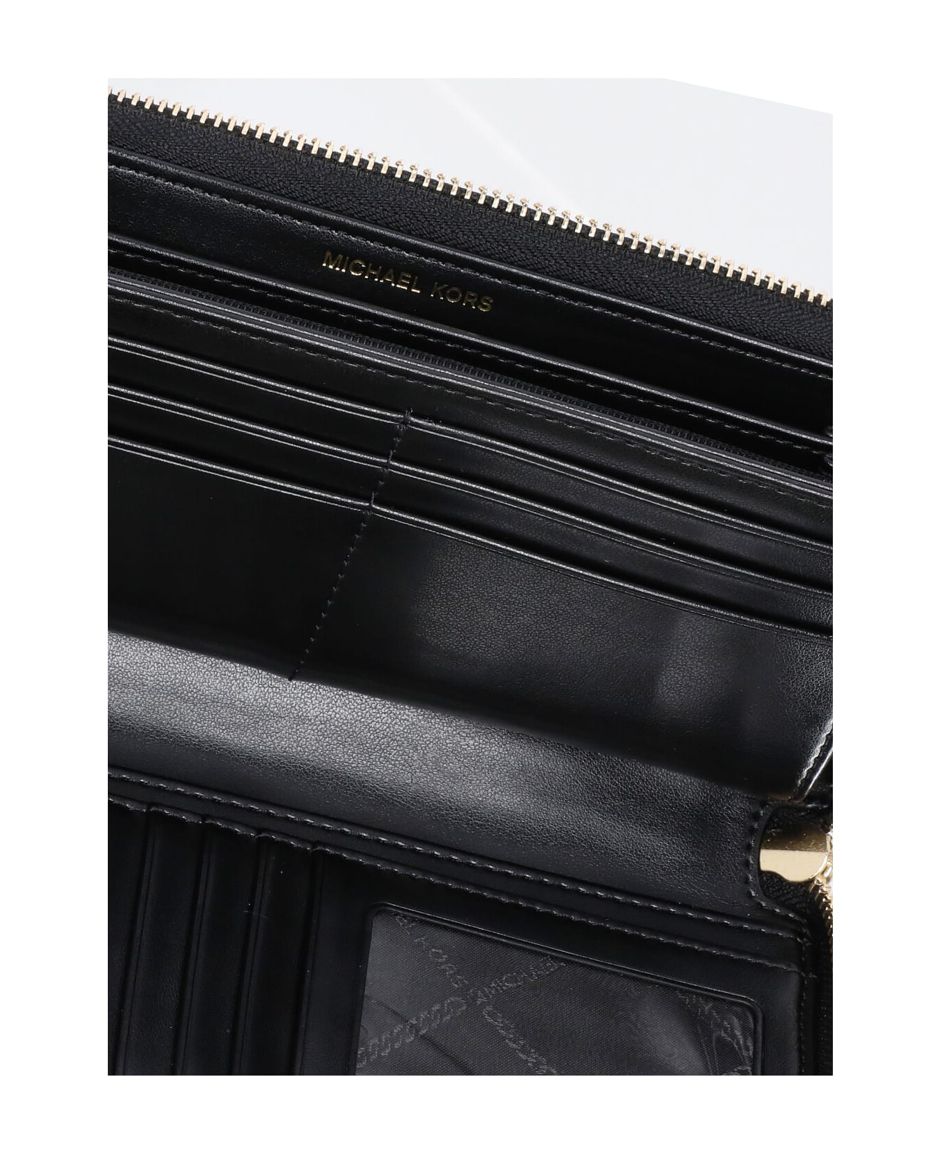 MICHAEL Michael Kors Continental Leather Wallet - Black 財布