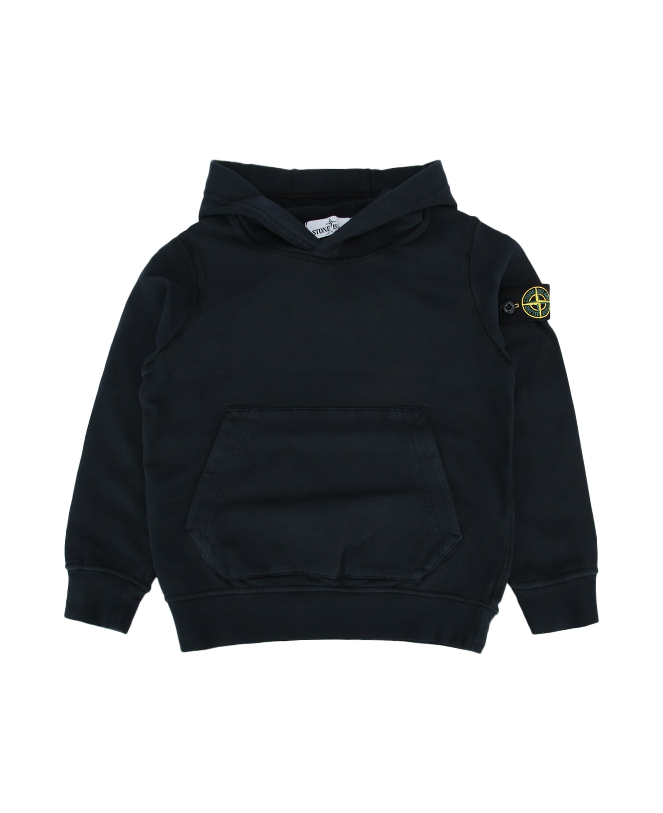 Stone Island Junior Hoodie Sweater - NAVYBLUE