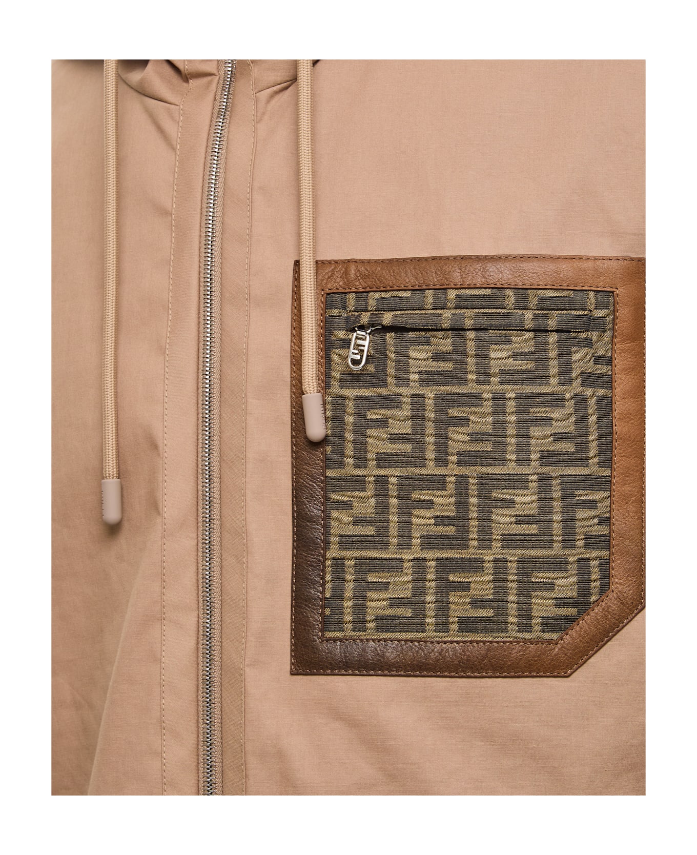 Fendi Blouson Mackintosh - CHESTNUT