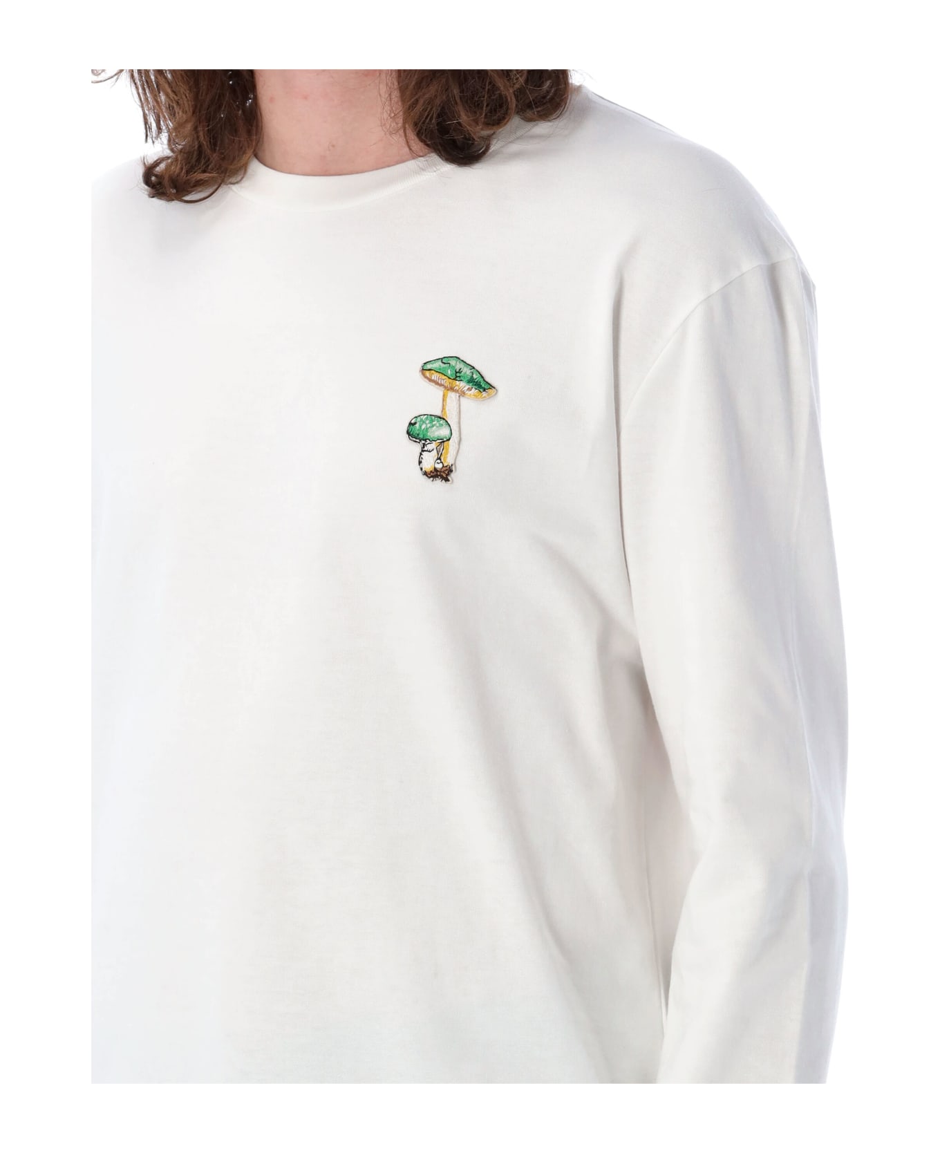 Jil Sander Mushroom Ls T-shirt - PORCELAIN WHITE