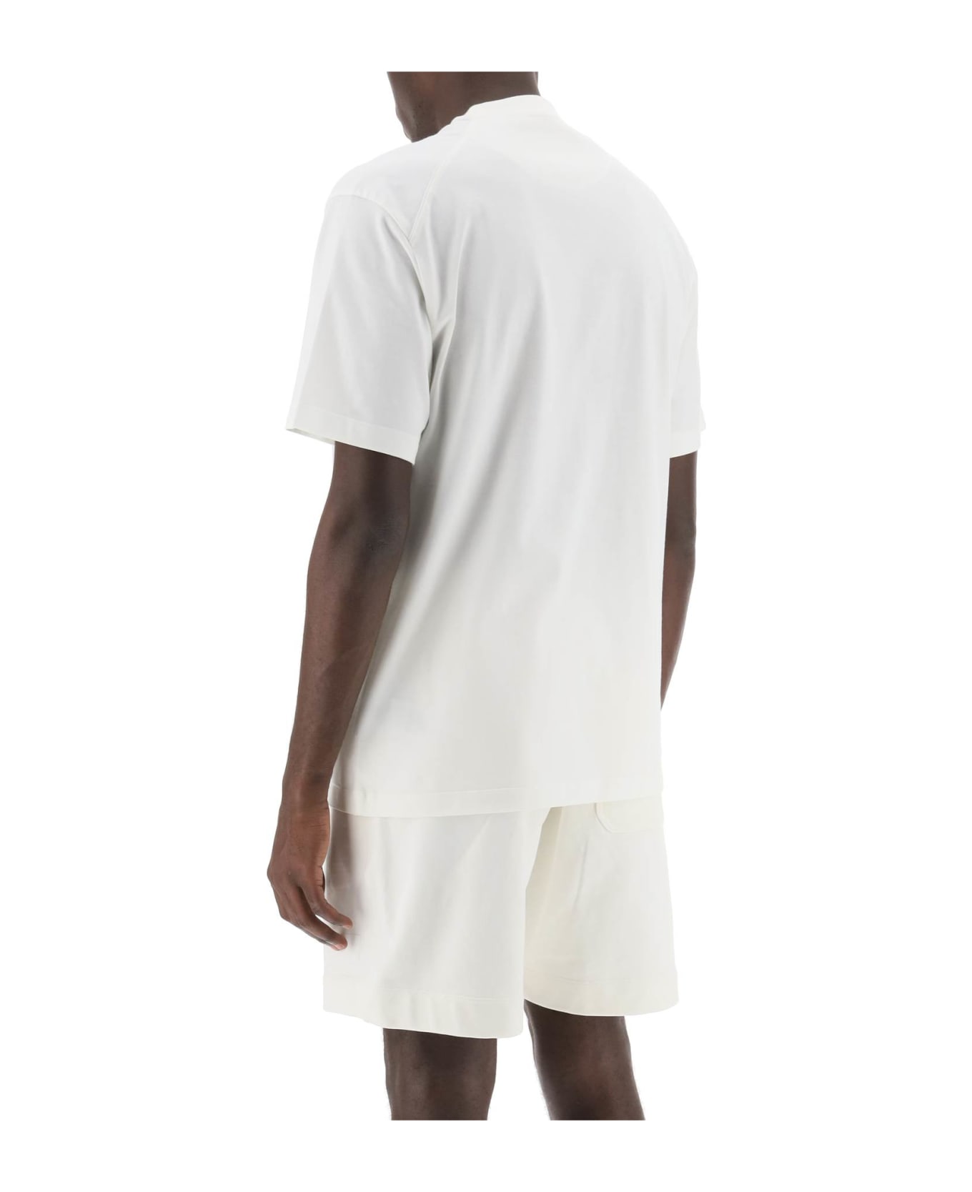Y-3 T-shirt With Gradient Logo Print - Owhite Tシャツ