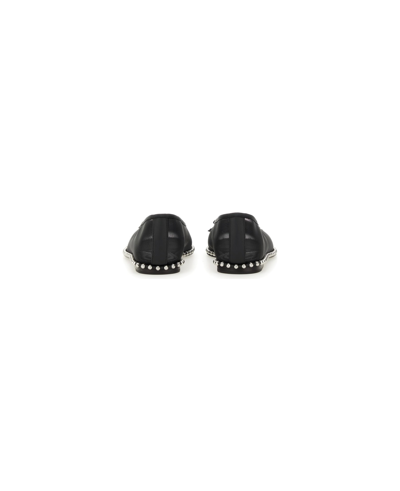 Alexander Wang Lina Ballchain Flat Ballet Flats - BLACK