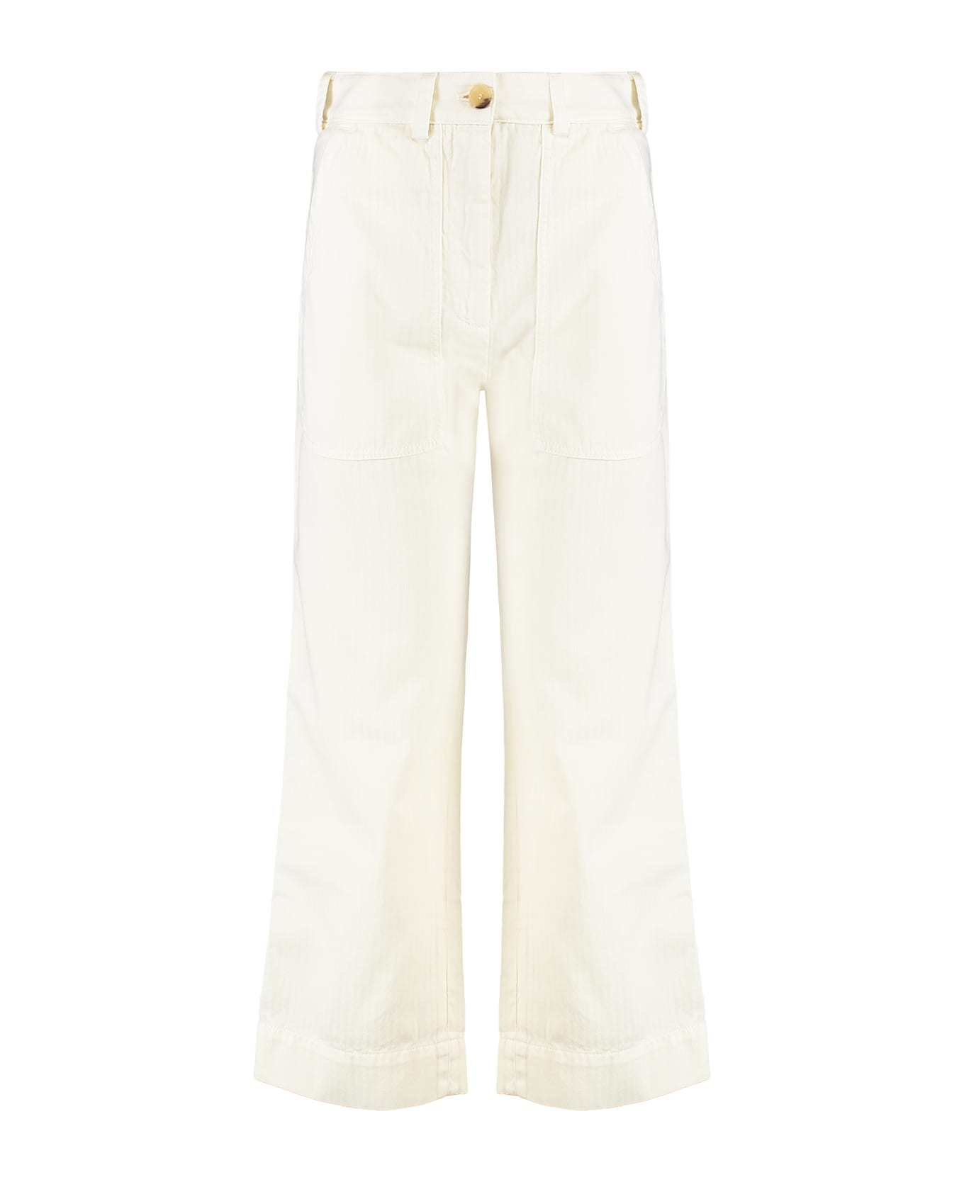 Etro Cotton Trousers - Ivory