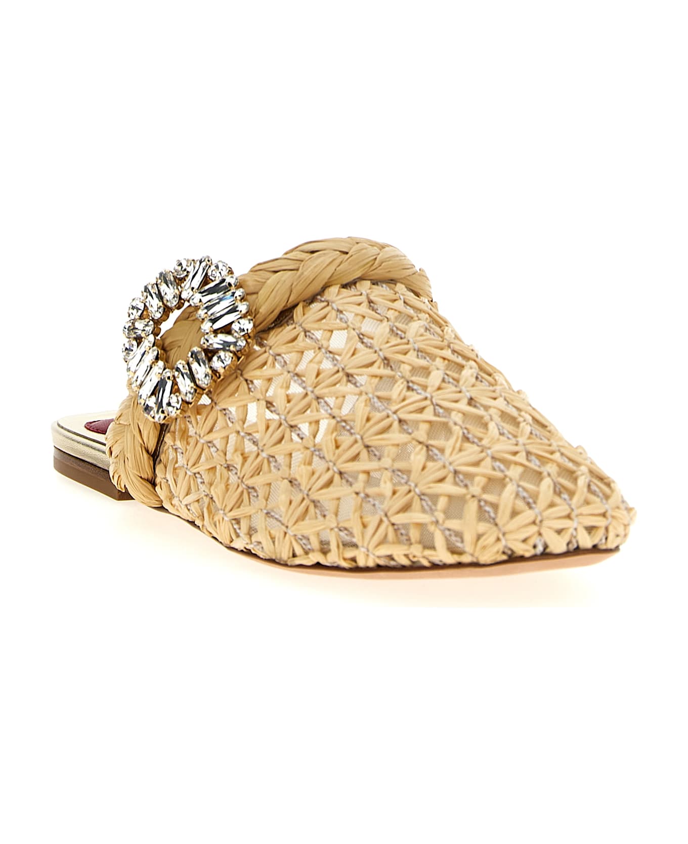 Roger Vivier 
bab Viv
 Mules - Beige