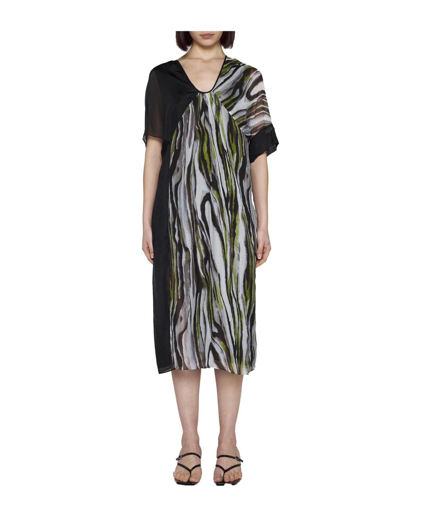 Diane Von Furstenberg Dress - Zebra mist/black