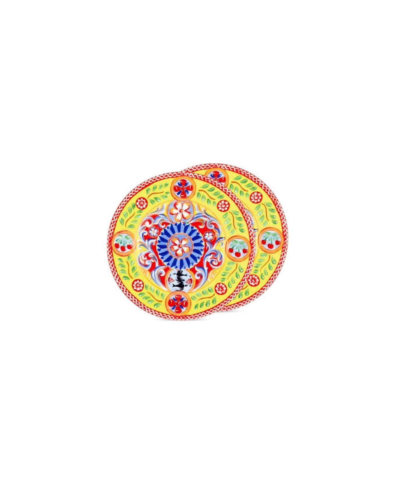 Dolce & Gabbana Set 2 Dinner Plates - Multicolor