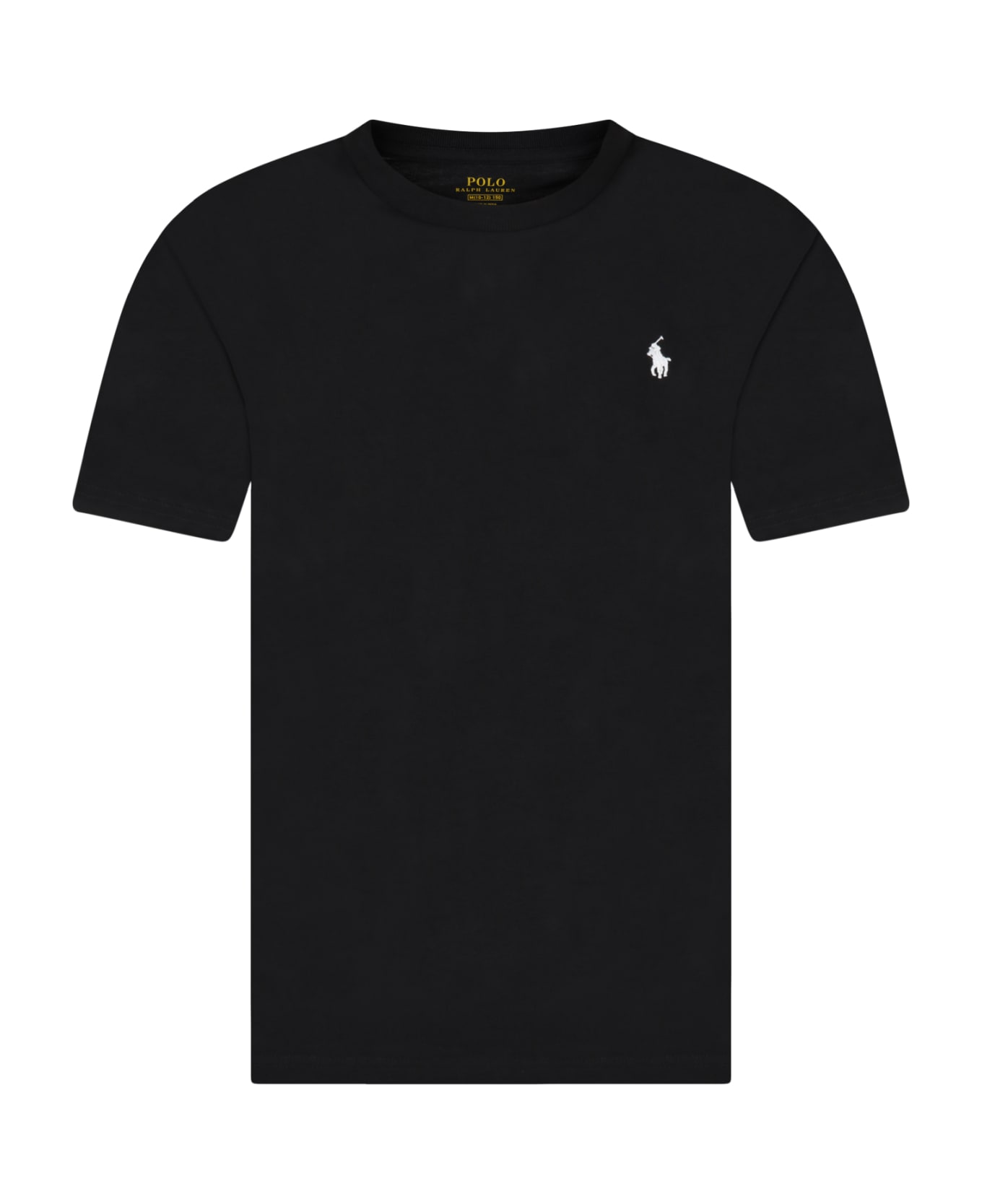Ralph Lauren Black T-shirt For Boy With Pony Logo - Black