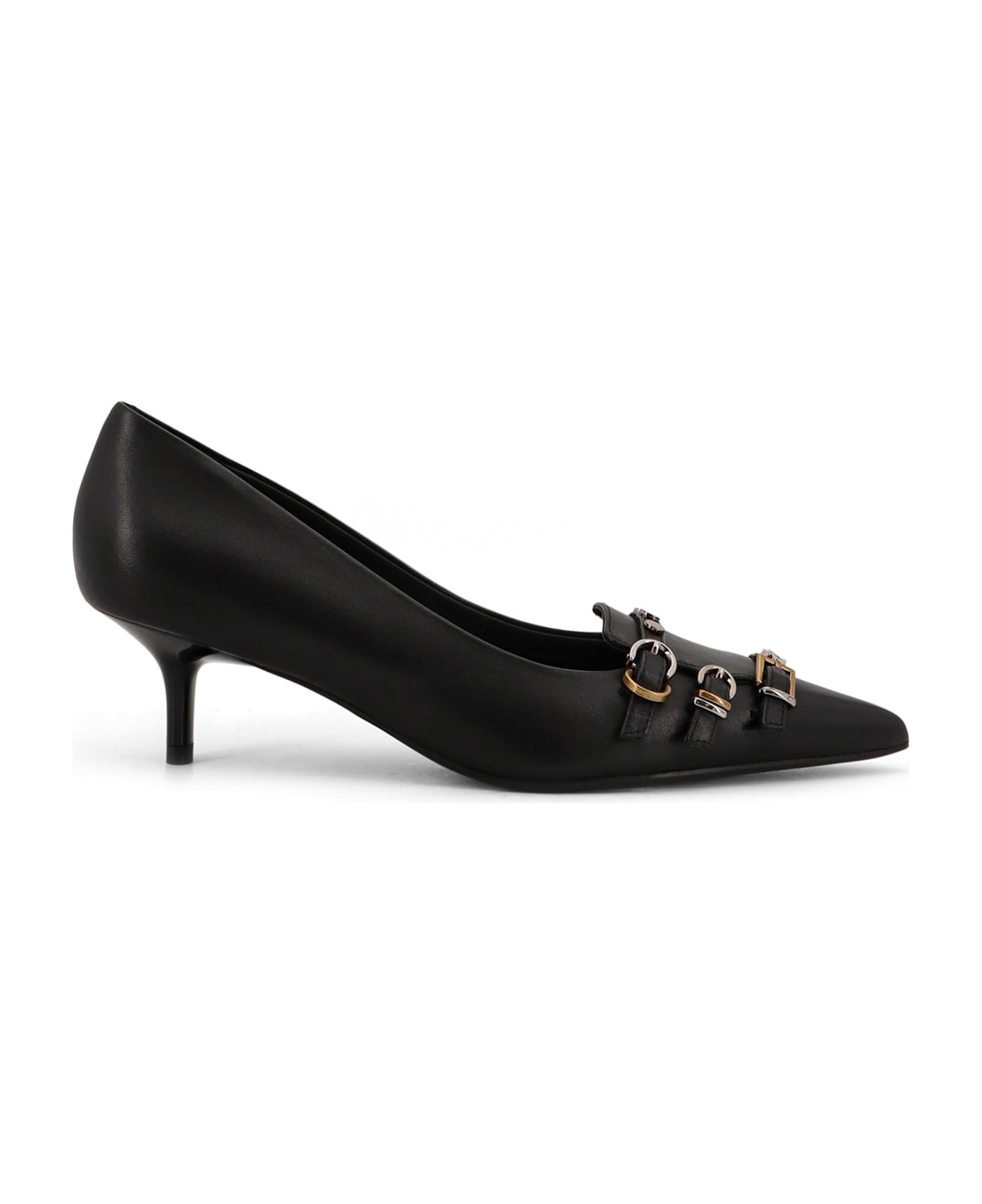 Pinko Gloria 12 Leather Pumps - Black