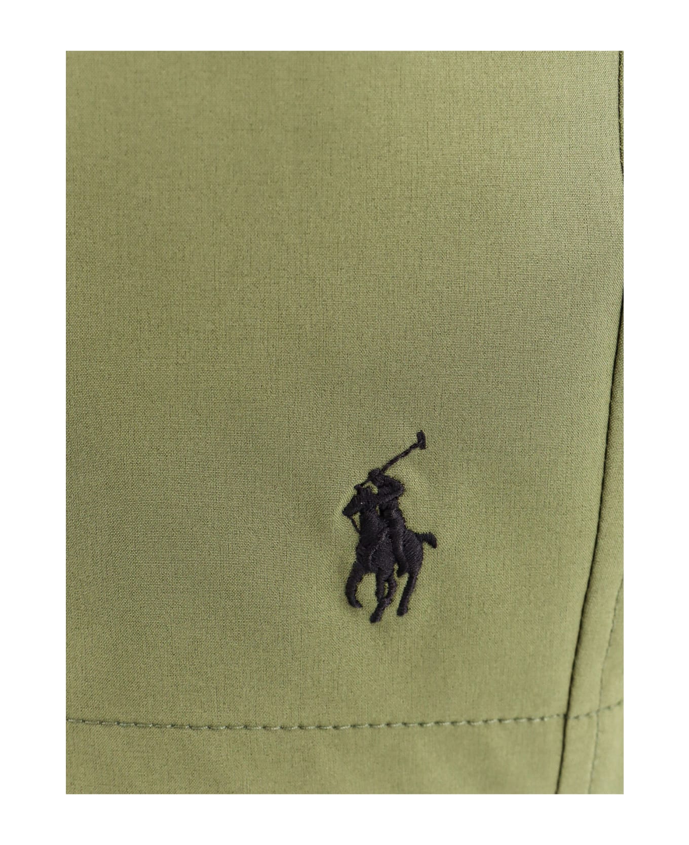 Polo Ralph Lauren Olive Green Swim Shorts With Embroidered Pony - TREEGREEN 水着