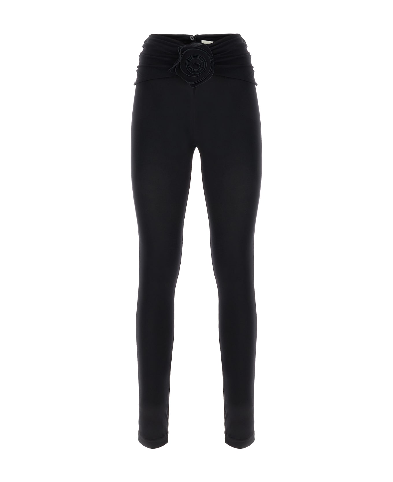 Magda Butrym Black Stretch Nylon Leggings - BLACK