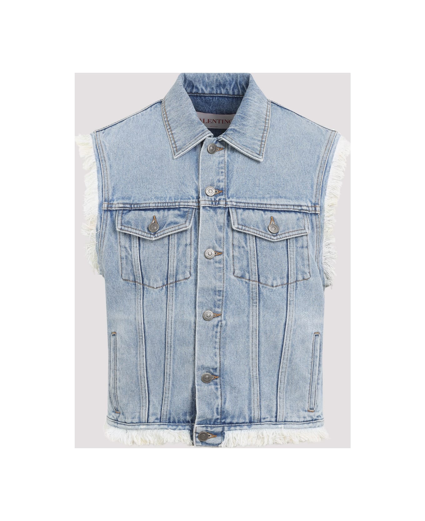 Valentino Denim Vest - Denim Blu Lav Chiaro