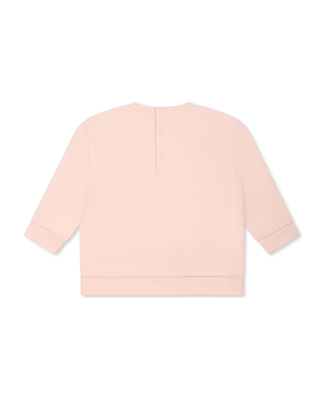 Chloé Pink Sweatshirt For Baby Girl With Logo - Pink