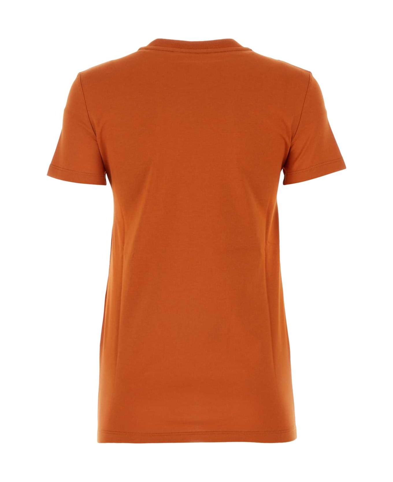 Max Mara Dark Orange Cotton Taverna T-shirt - TERRA Tシャツ