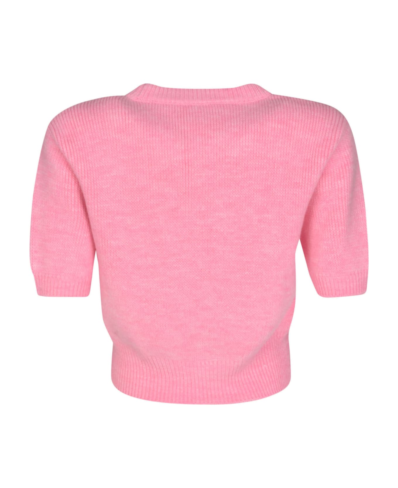 Alexander Wang Debossed Stacked Logo T-shirt - Prism Pink ニットウェア