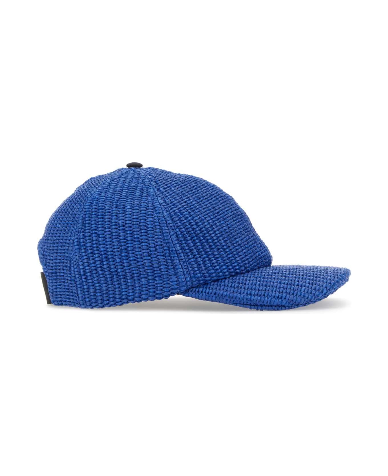 Marni Blue Raffia Baseball Cap - 00B56 帽子
