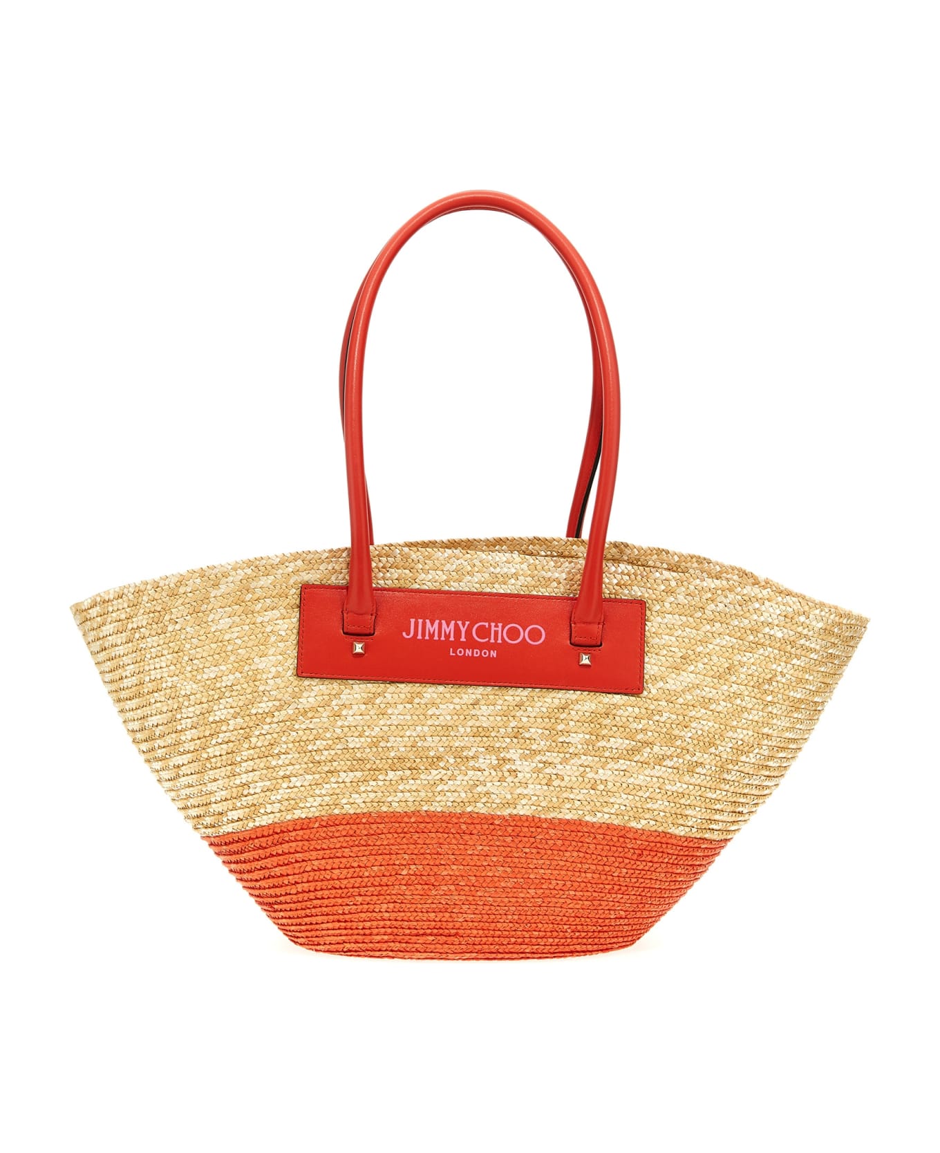 Jimmy Choo 'beach Basket Tote/m' Shopping Bag - Fuchsia トートバッグ