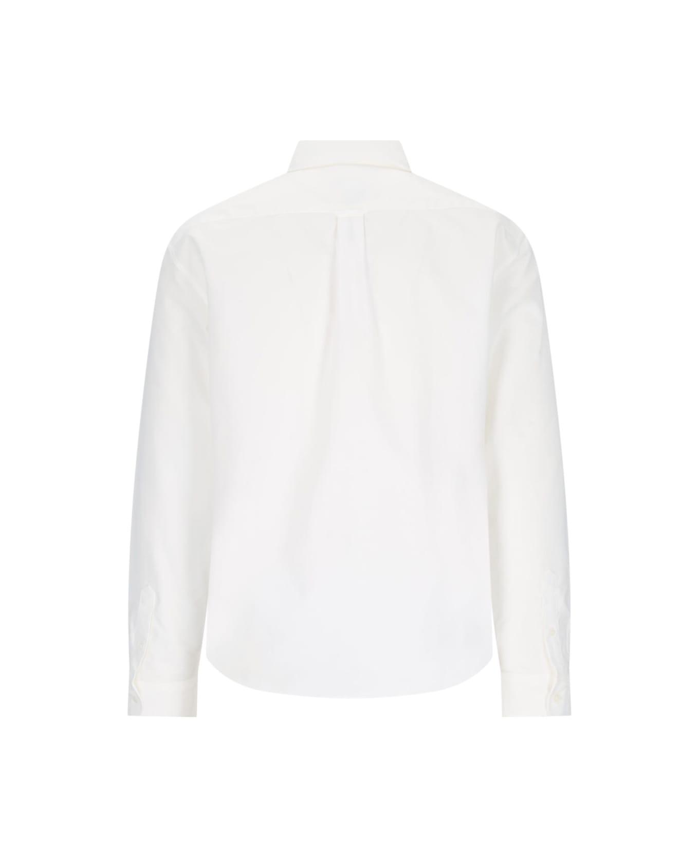 Maison Kitsuné 
mini Fox Head
 Shirt - White