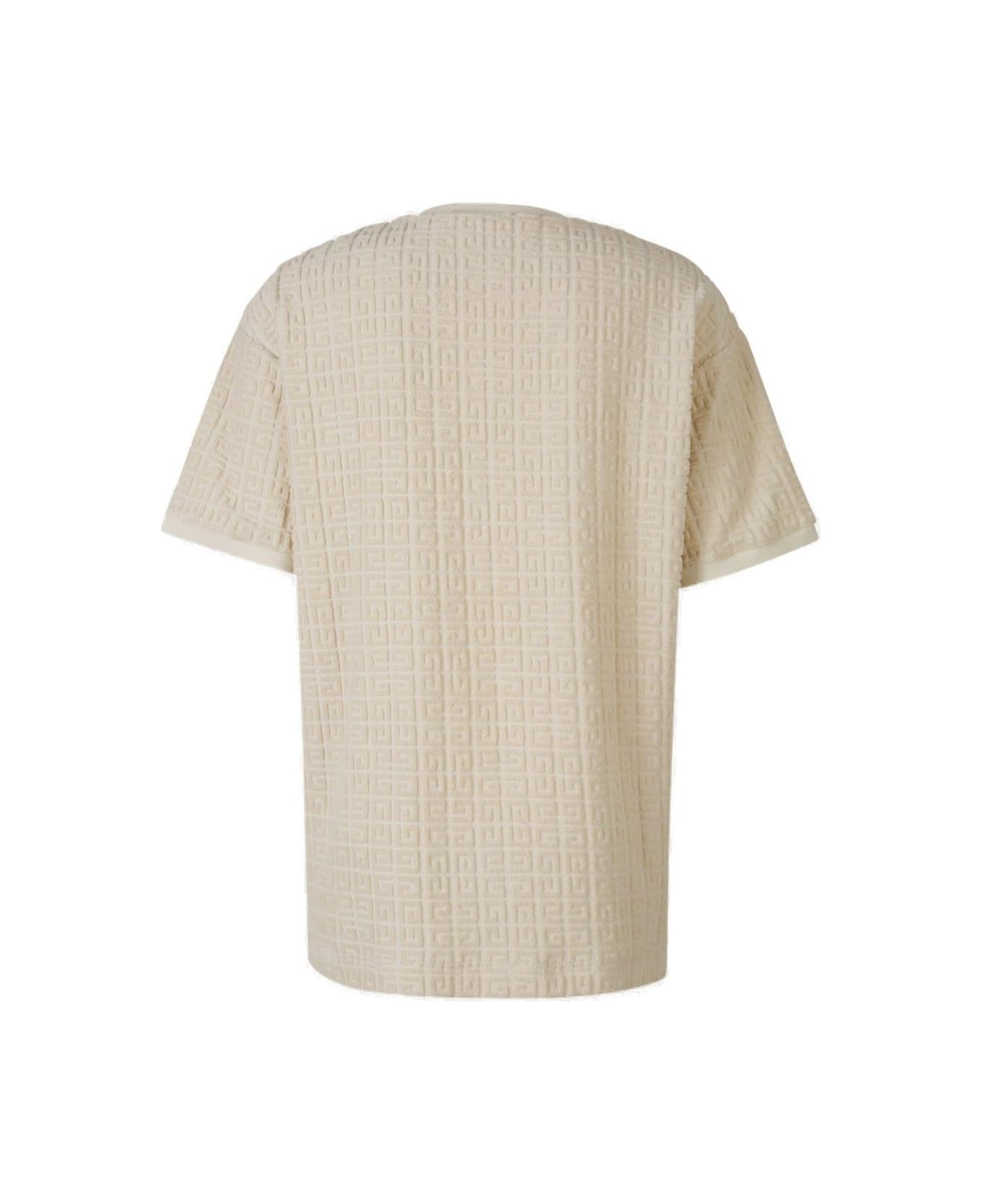 Givenchy 4g Motif Towelling T-shirt - Beige