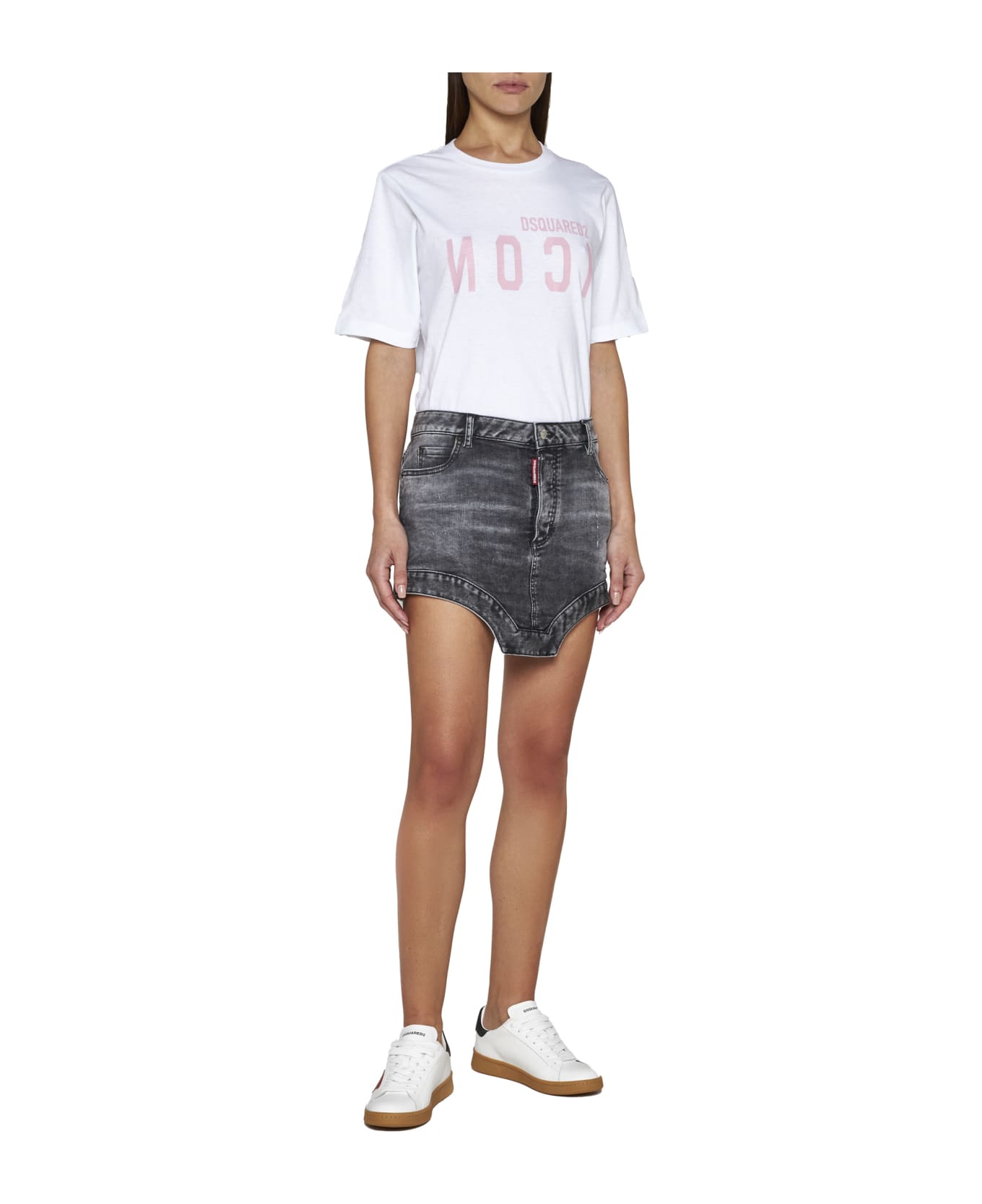 Dsquared2 Icon Cracked Easy T-shirt - White