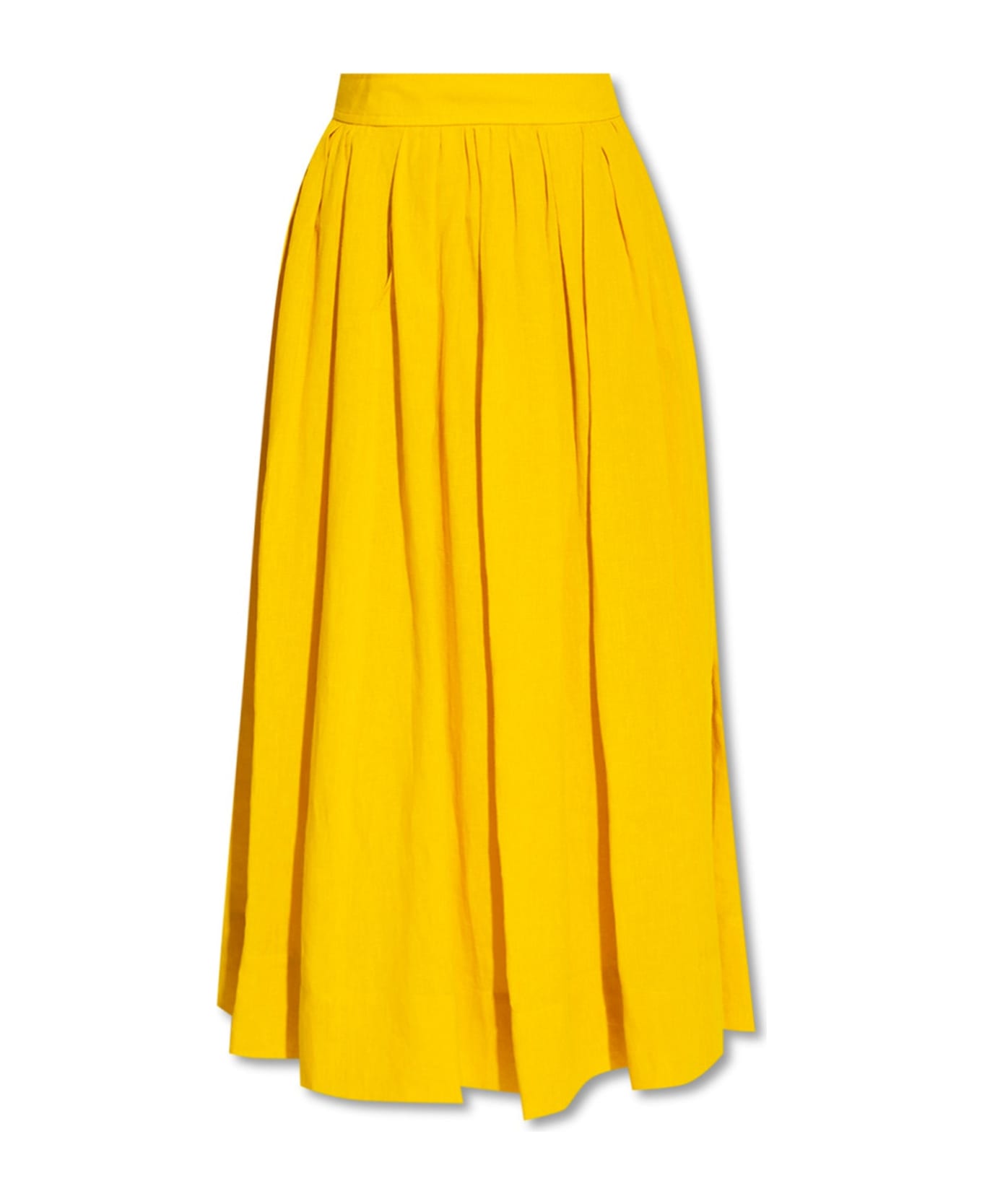 Chloé Linen Midi Skirt - Yellow