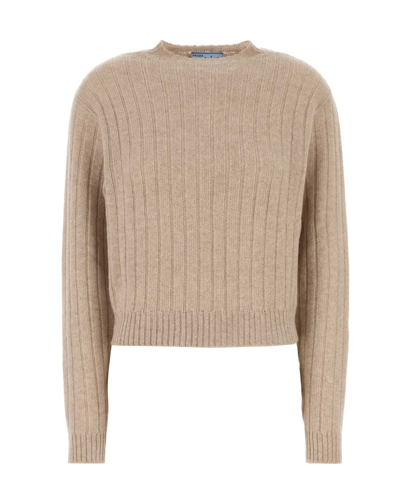 Prada Sand Cashmere Sweater - Sabbia