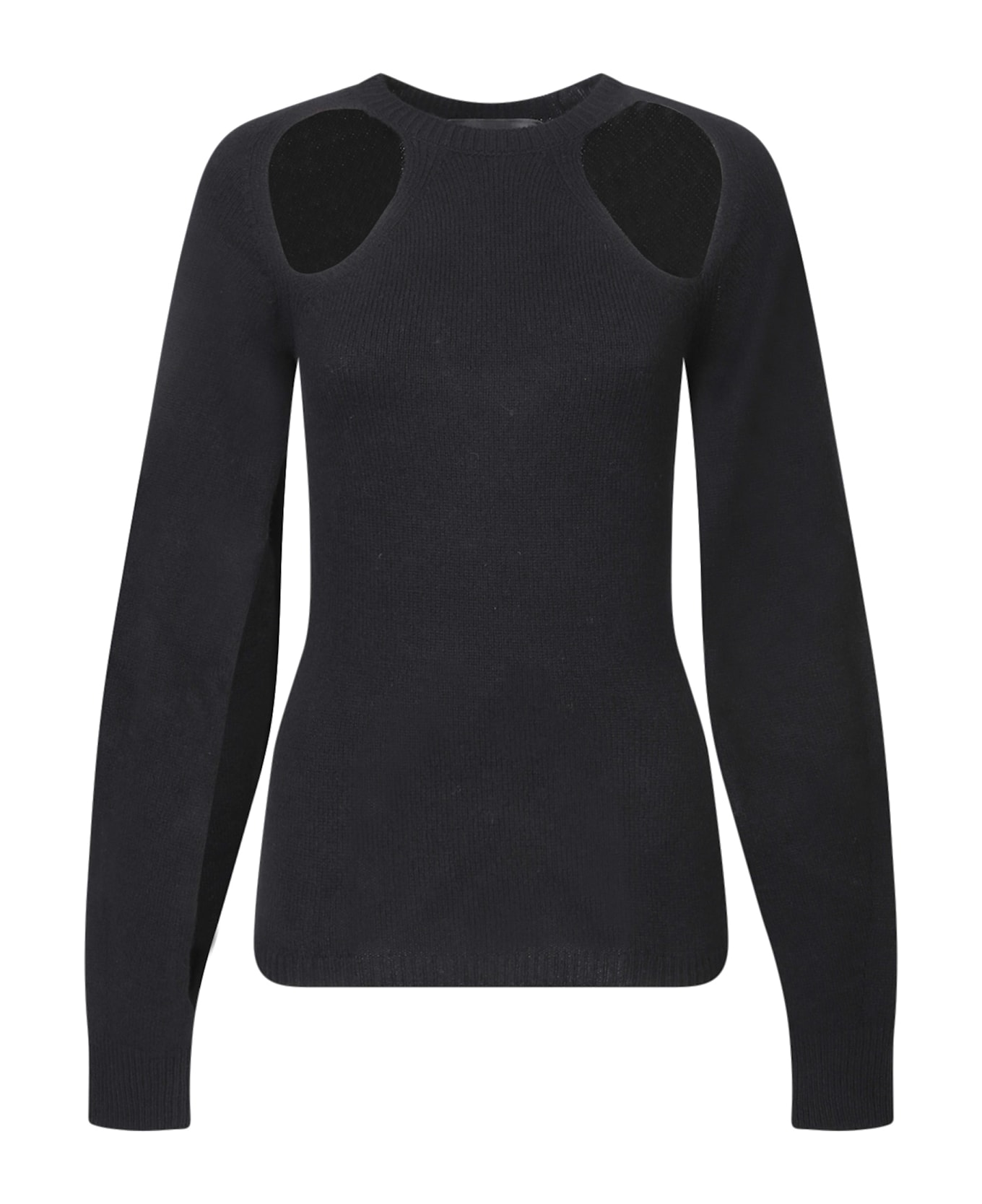 Federica Tosi Black Cashmere And Wool Sweater - Black