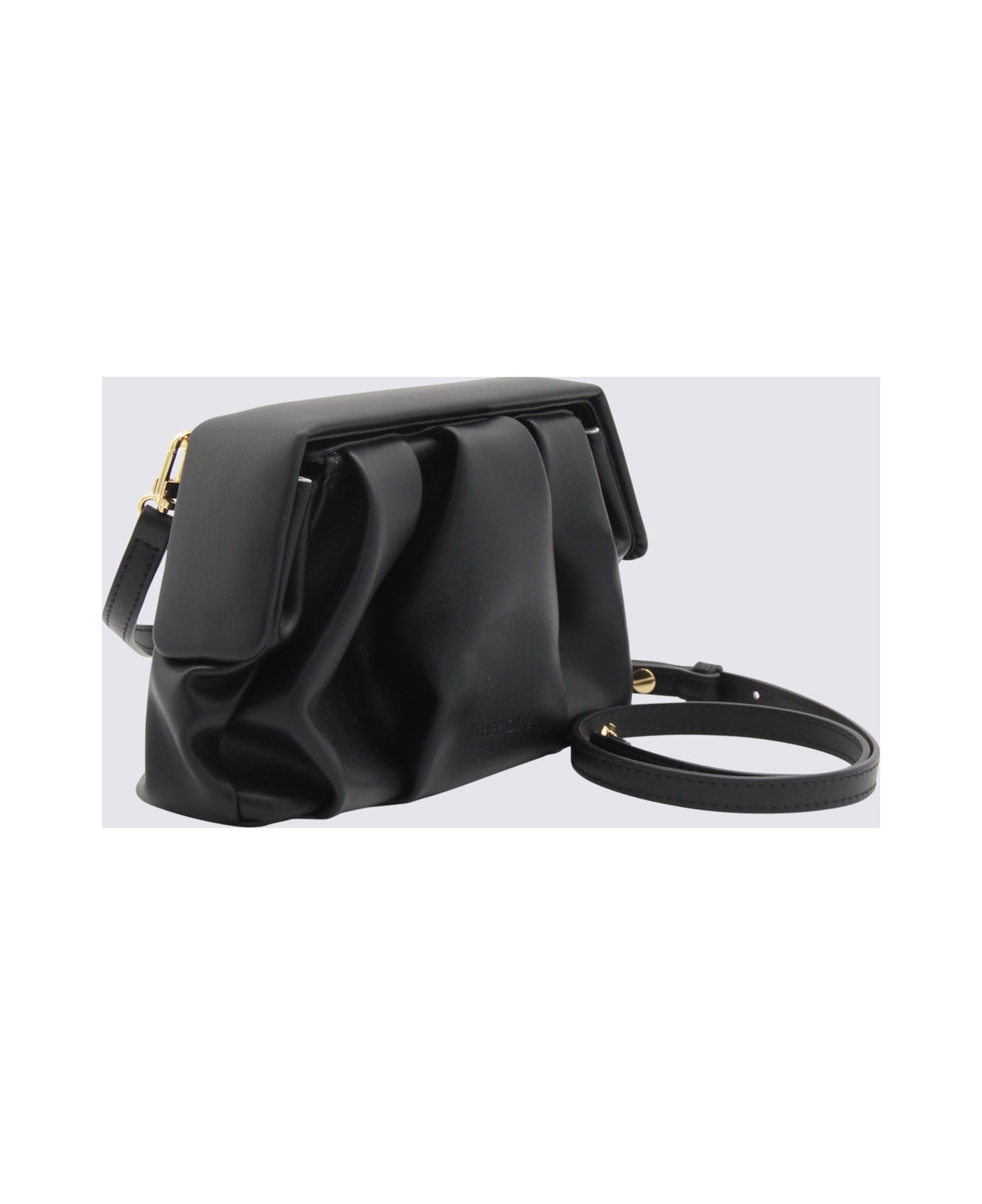 THEMOIRè Black Vegan Leather Afrodite Clutches - Black