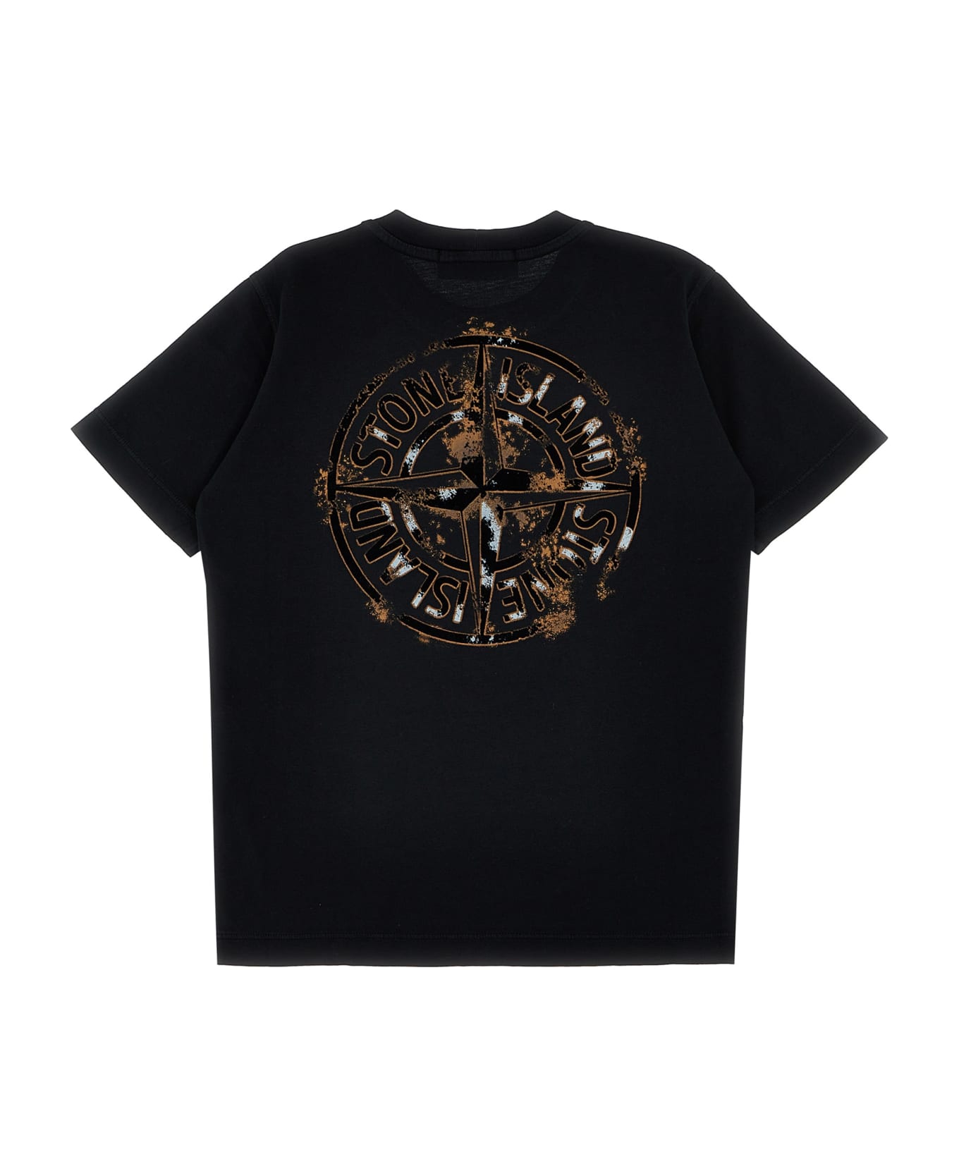 Stone Island Logo Print T-shirt