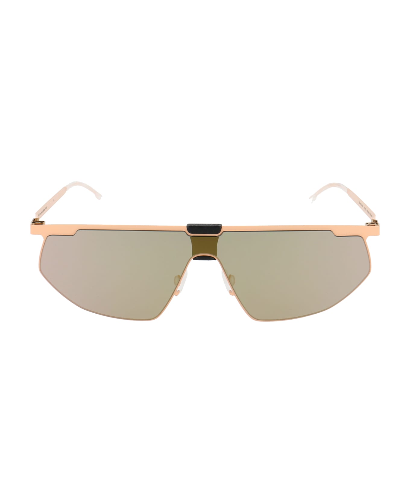 Mykita Paris Sunglasses - 454 MH47 Safrane/Pitch Black Champagnegold Shield