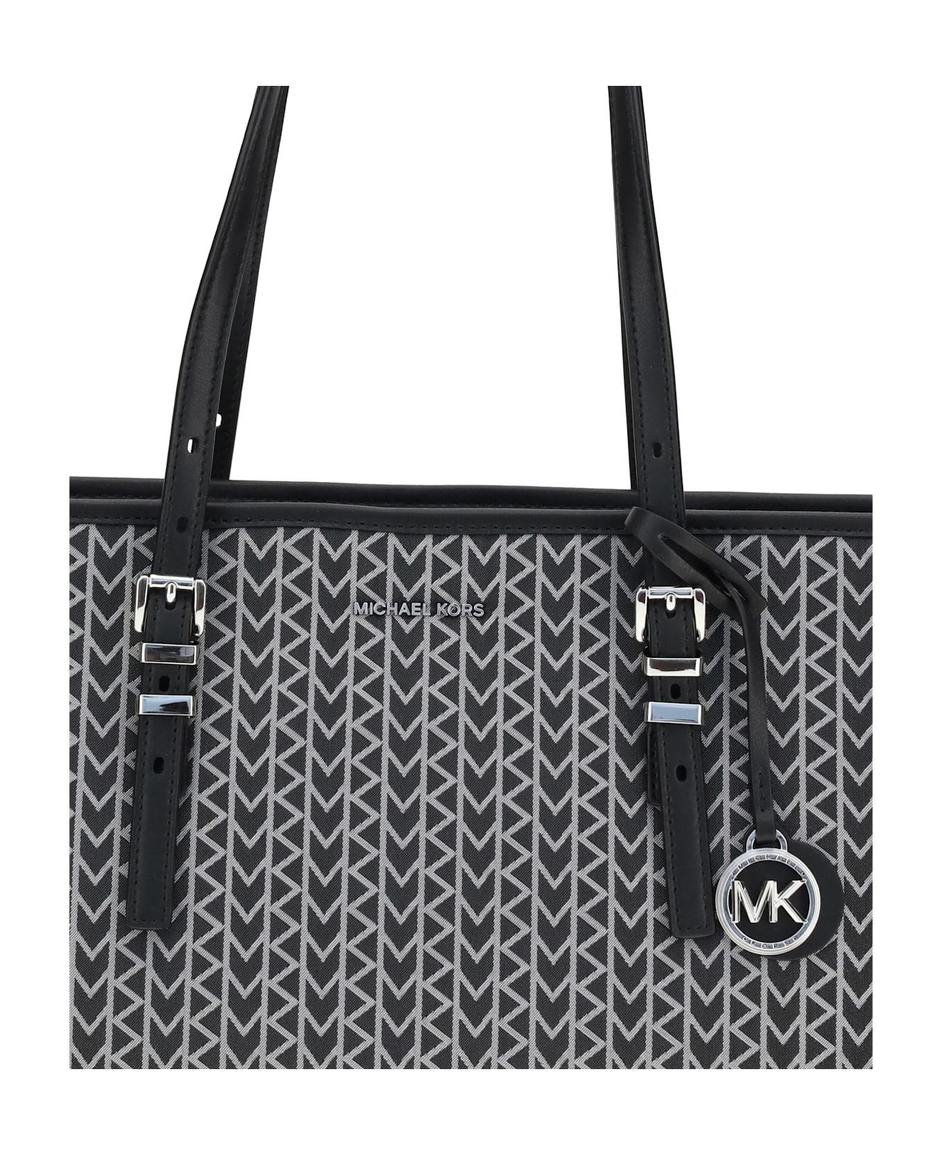Michael Kors Quinn Large Jacquard Logo Tote Bag