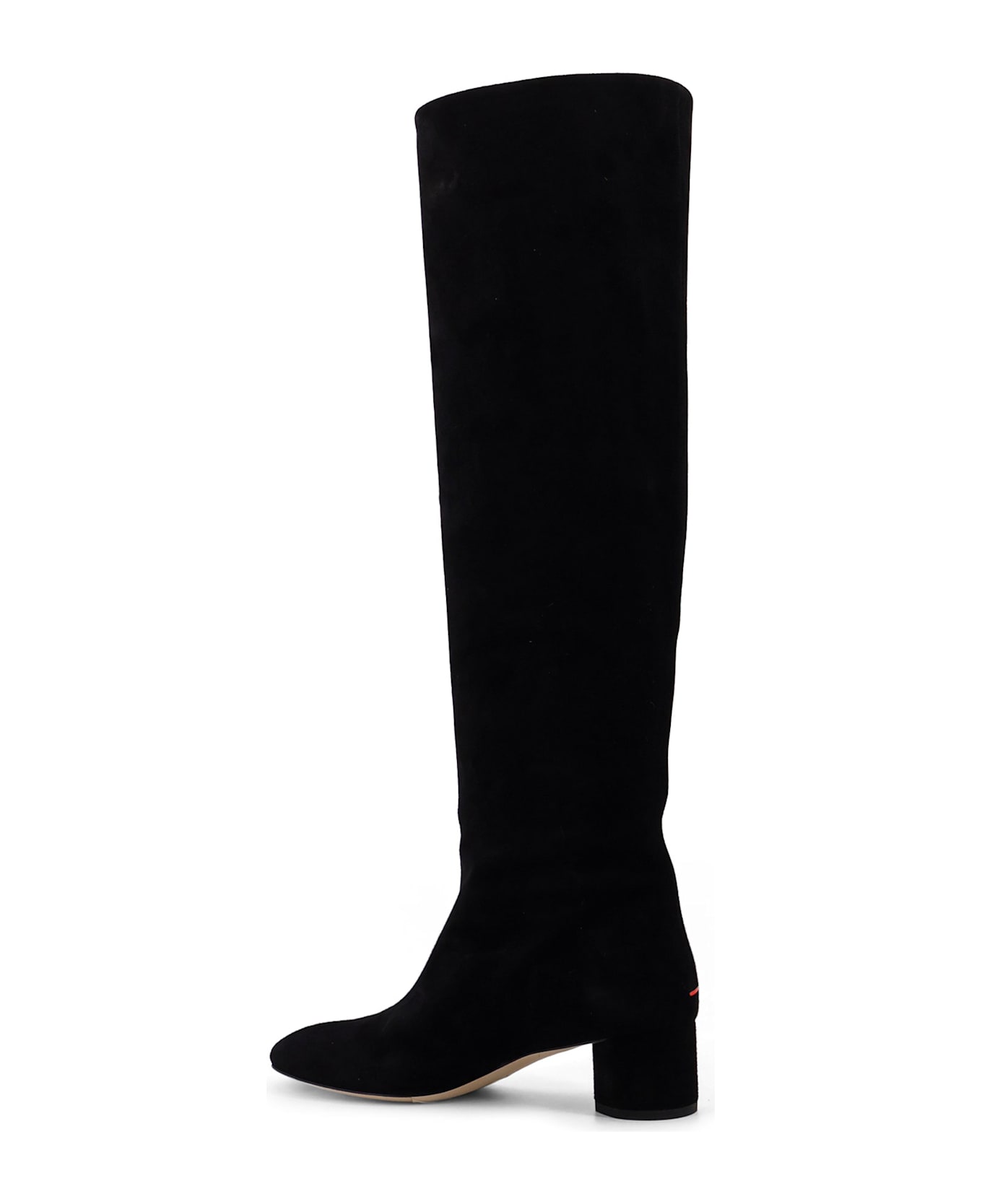 aeyde Willa Suede Boots - Black
