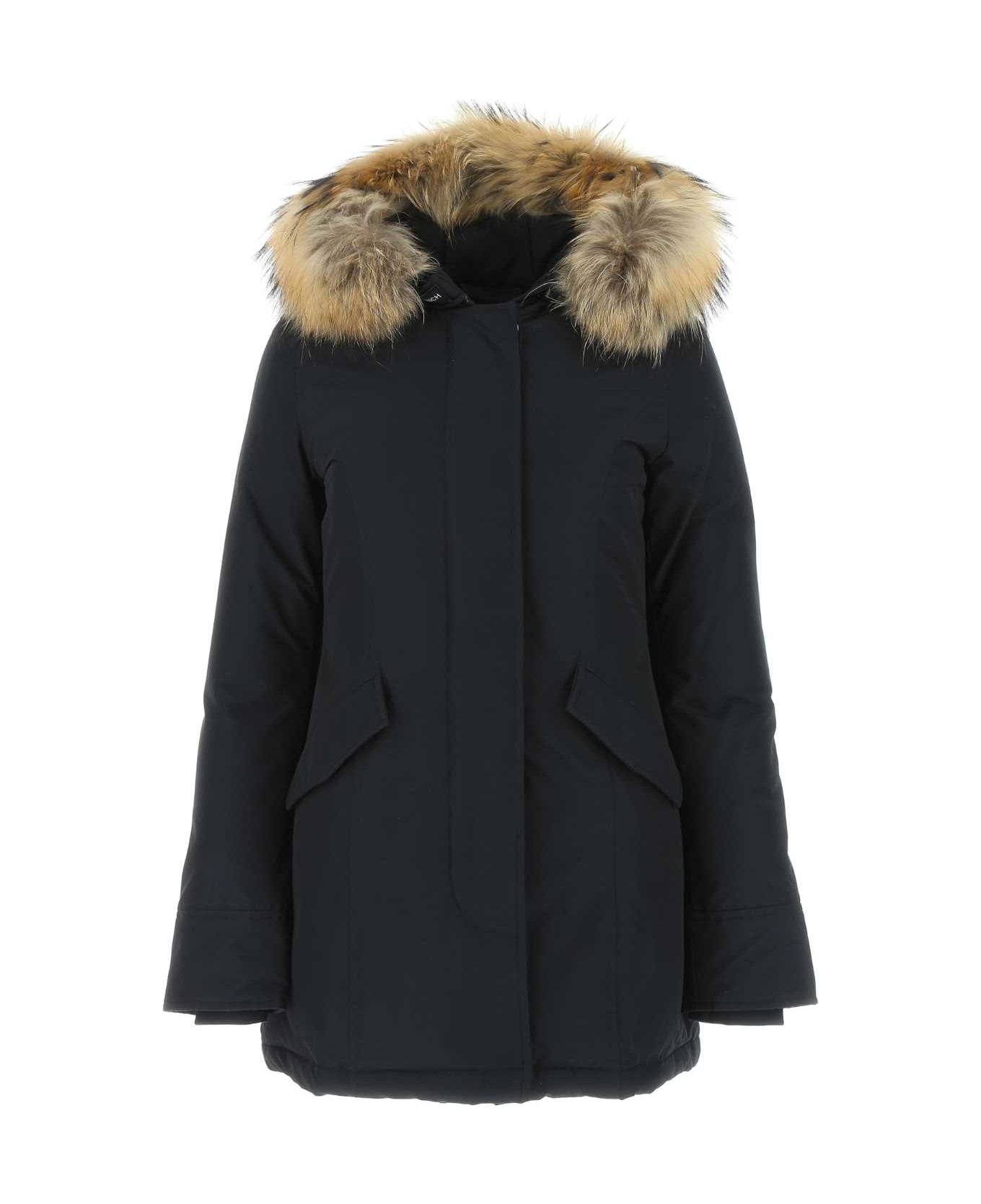 Woolrich Navy Blue Cotton Blend Arctic Parka - DKN