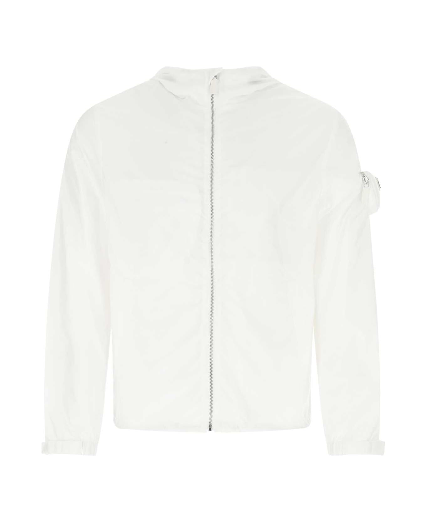 Prada White Re-nylon Jacket - F0009