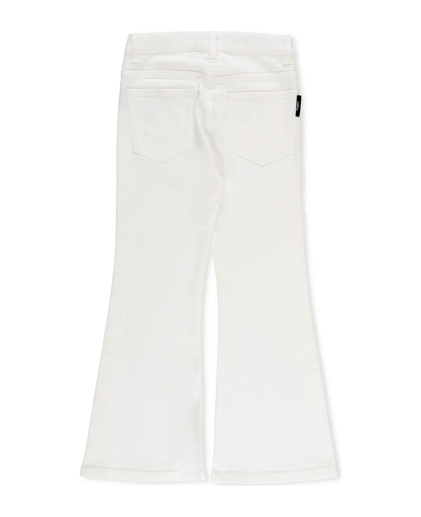Balmain Logoed Trousers - White