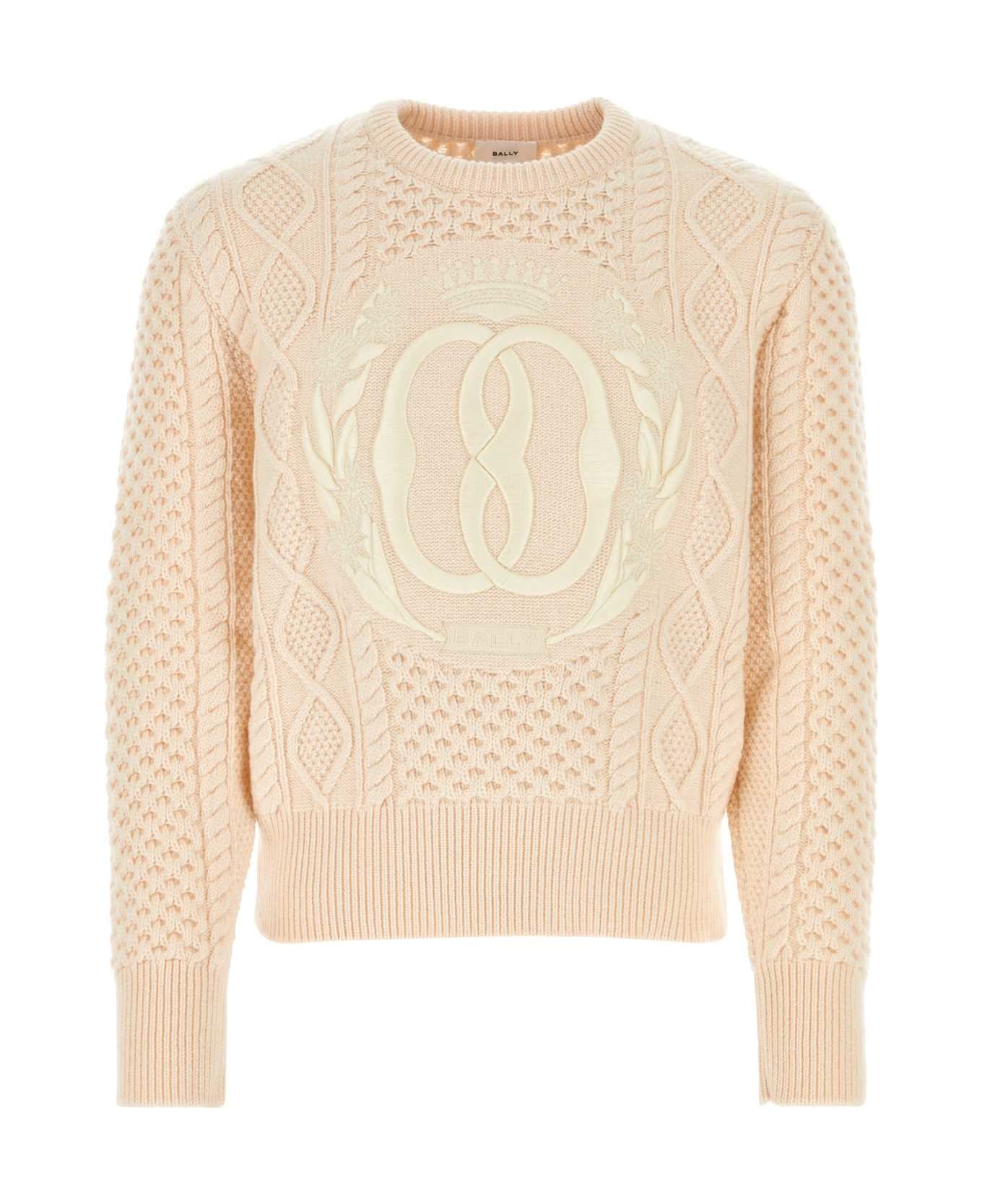 Bally Light Pink Wool Sweater - BONE50