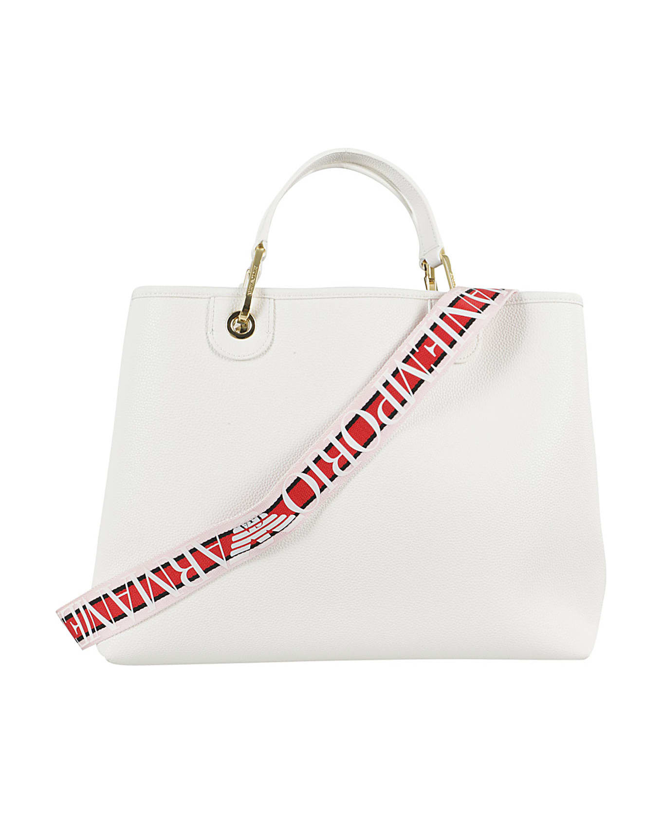 Emporio Armani Shopping Bag - Bianco Cuoio