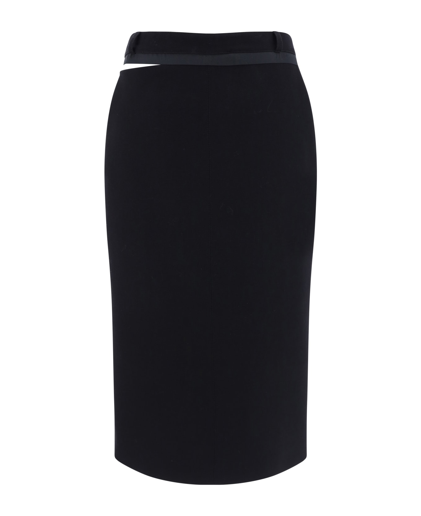 Fendi Grain De Poudre Skirt - Black