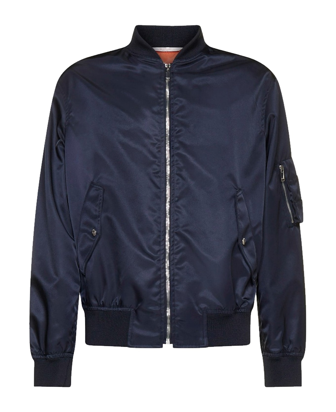 Valentino Printed Neon Universe Bomber Jacket - Blue