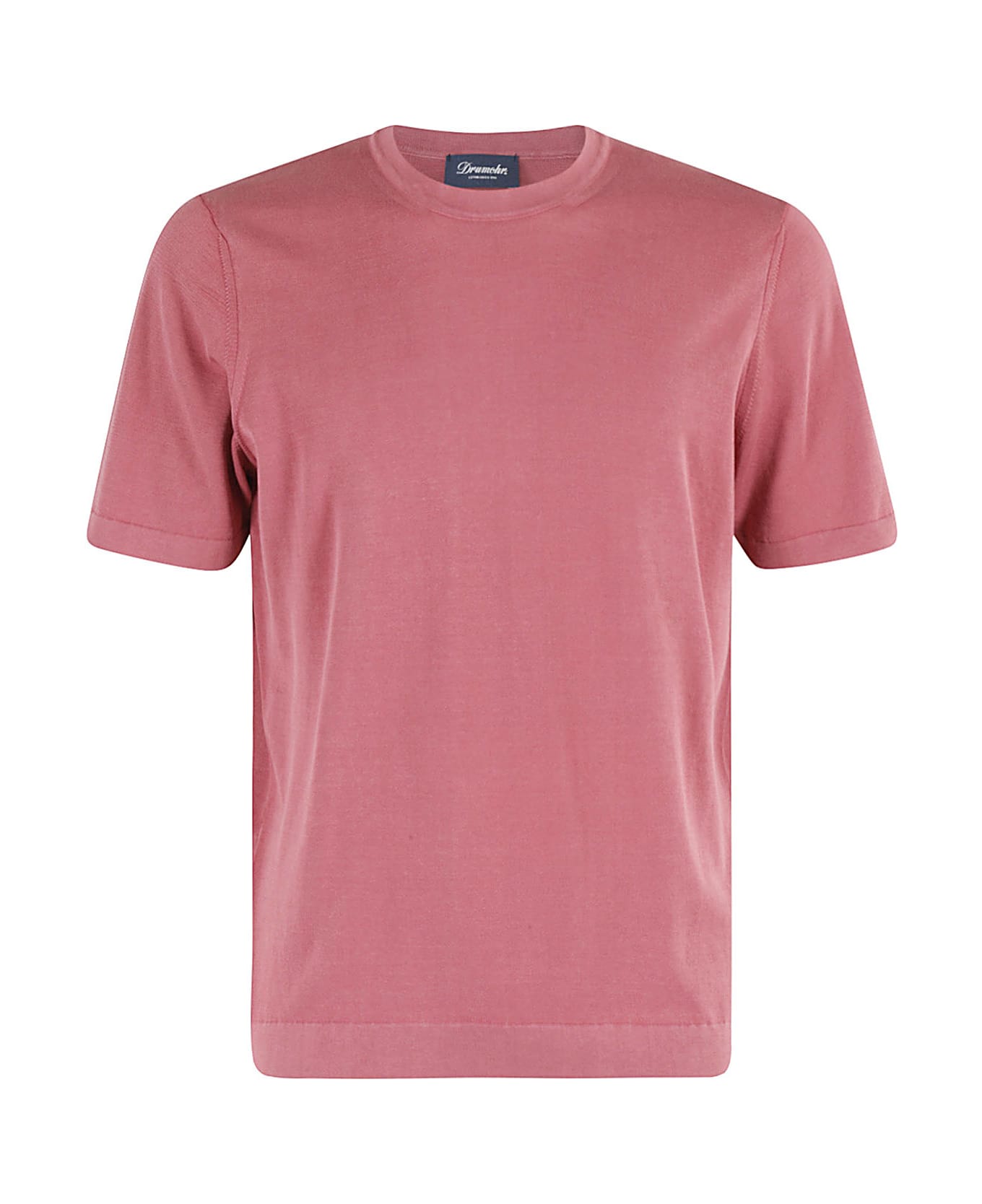 Drumohr T Shirt Mc T Frosted - Rosa