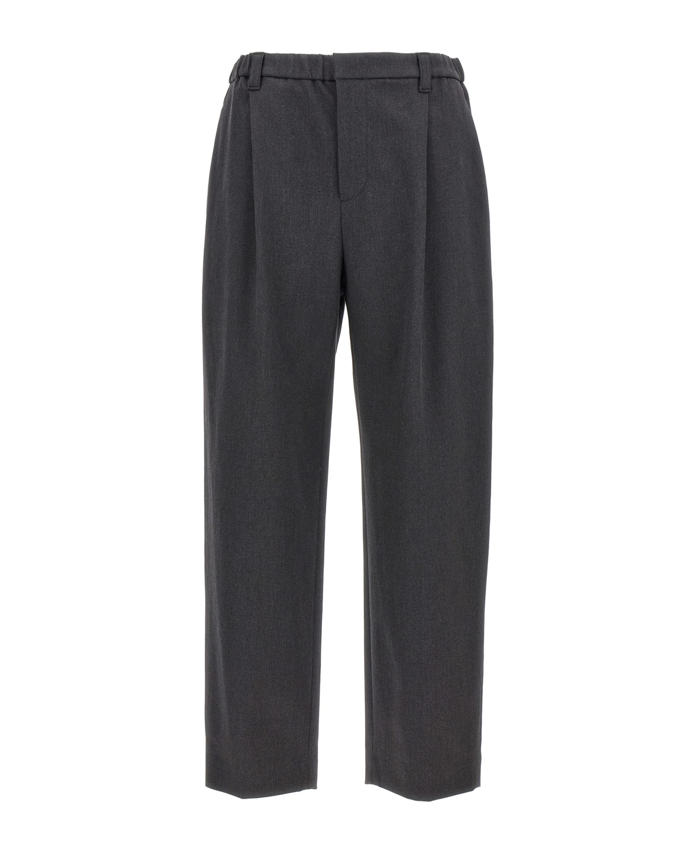 Brunello Cucinelli Cotton Trousers - Gray