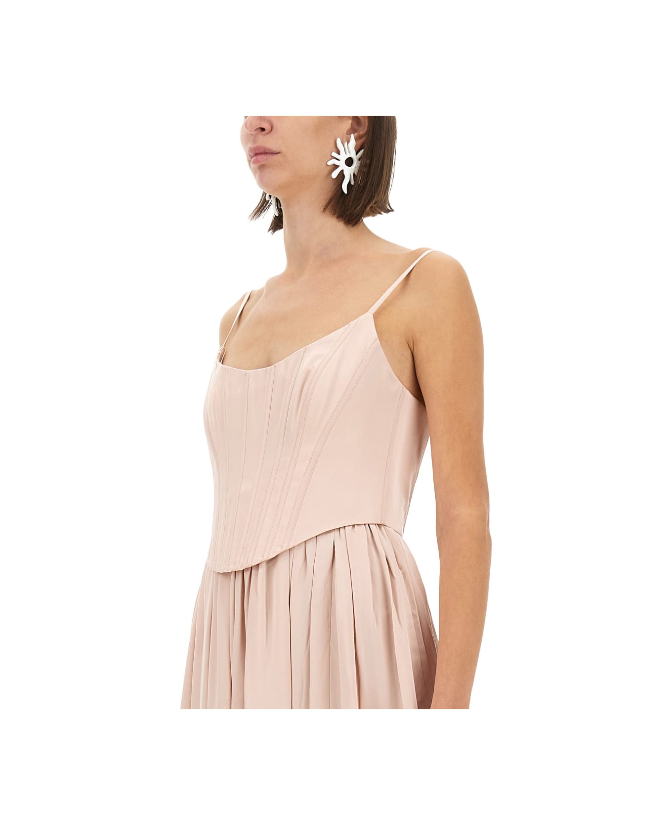 Zimmermann Corset Midi Dress - PINK