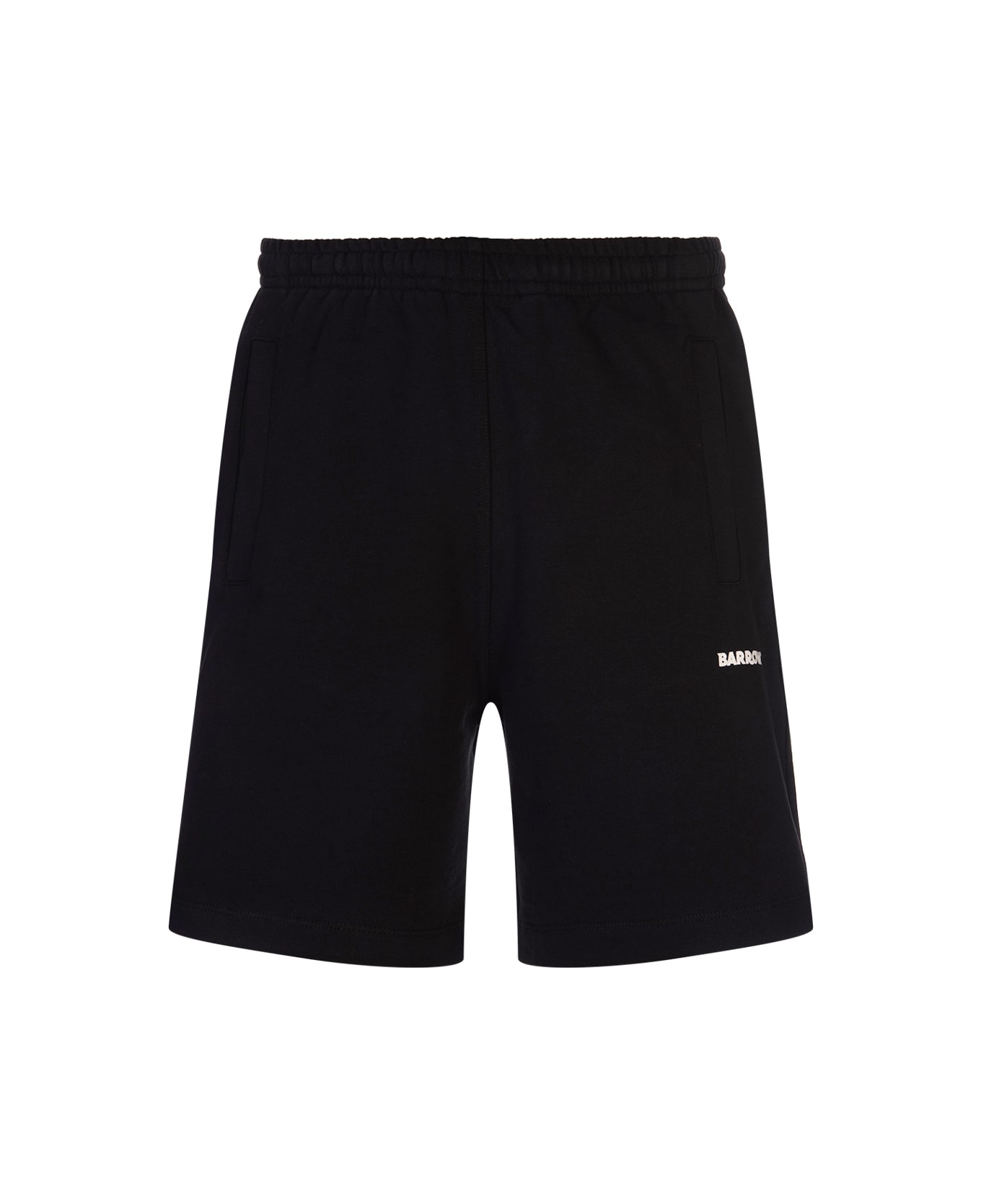 Barrow Bermuda In Fleece Iconic - Black