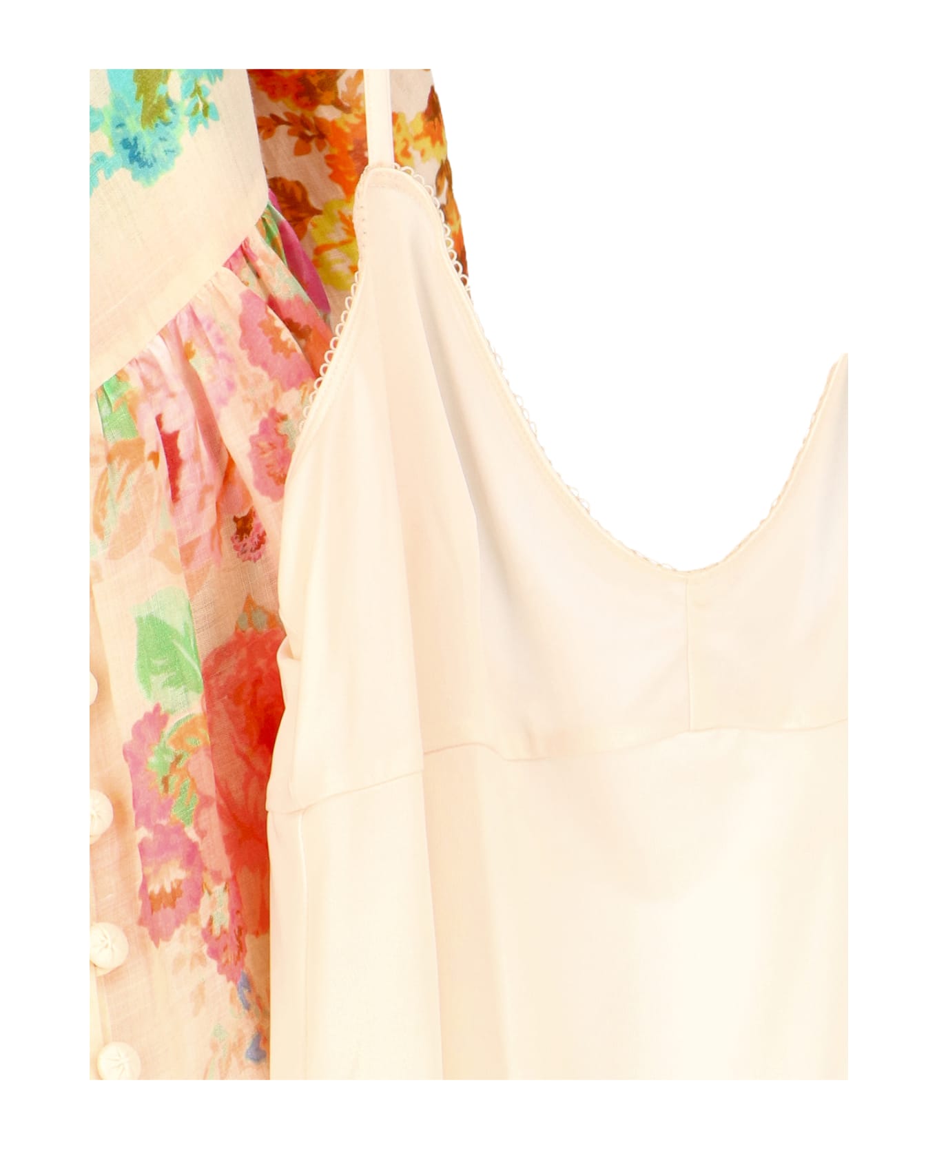 Zimmermann Raie Lantern Mini Dress - Multi Floral ワンピース＆ドレス