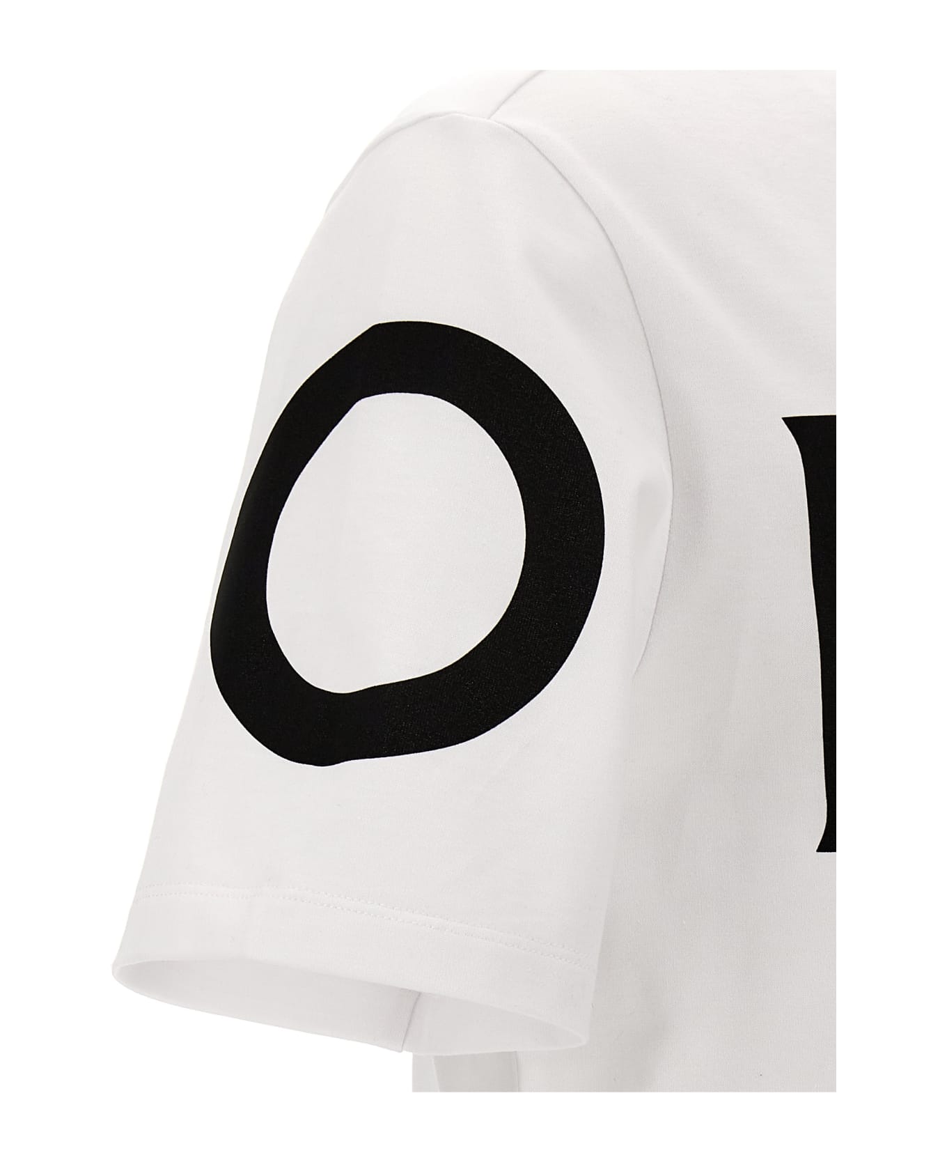 Ferragamo Logo Print T-shirt - White/Black