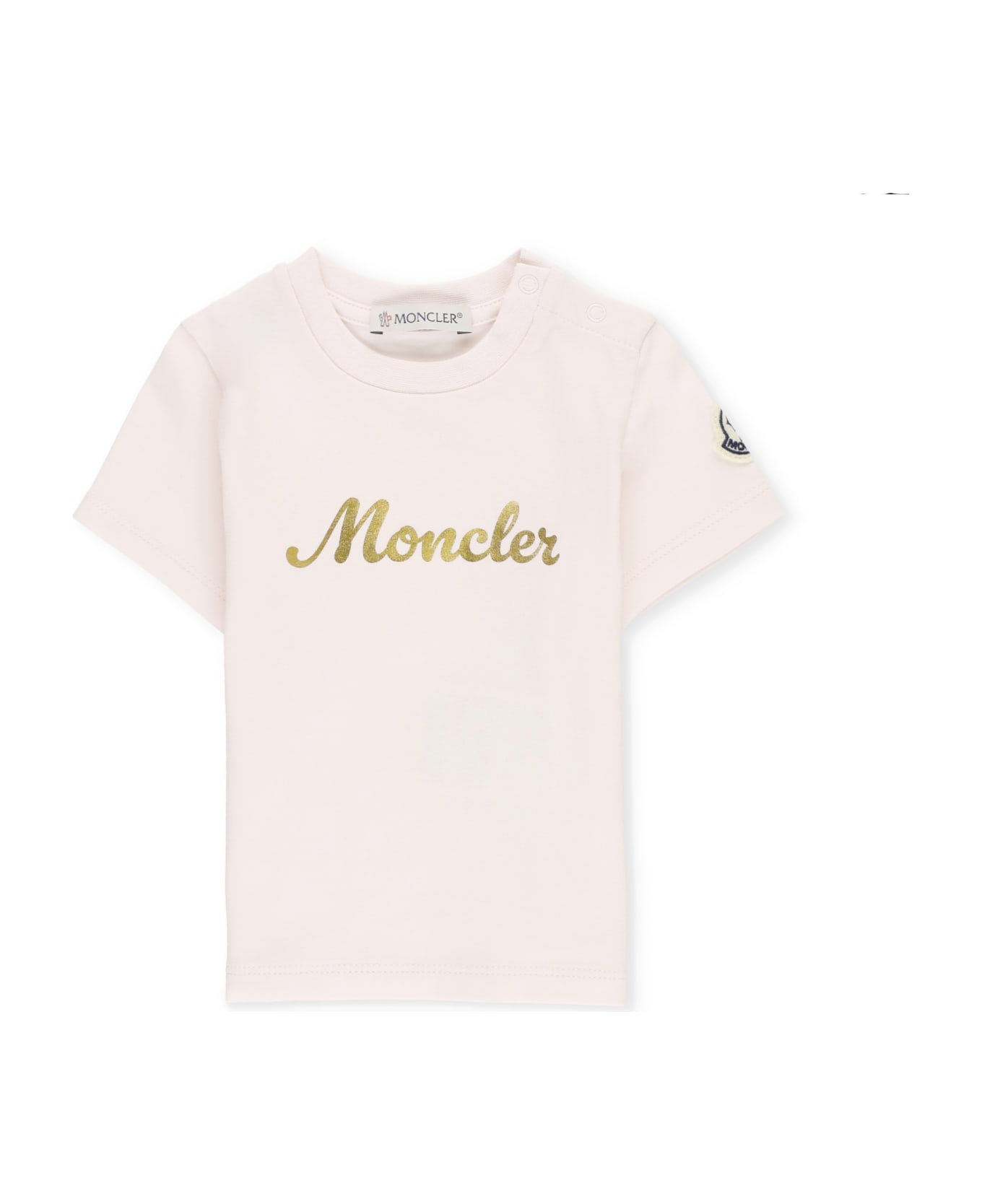 Moncler T-shirt With Logo - Pink