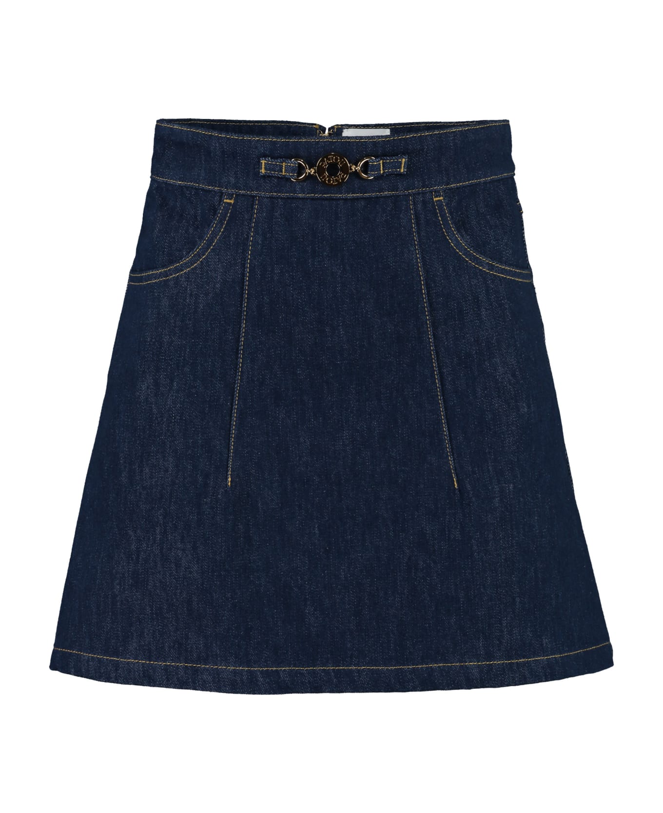 Patou Denim Mini Skirt - RODEOBLUE