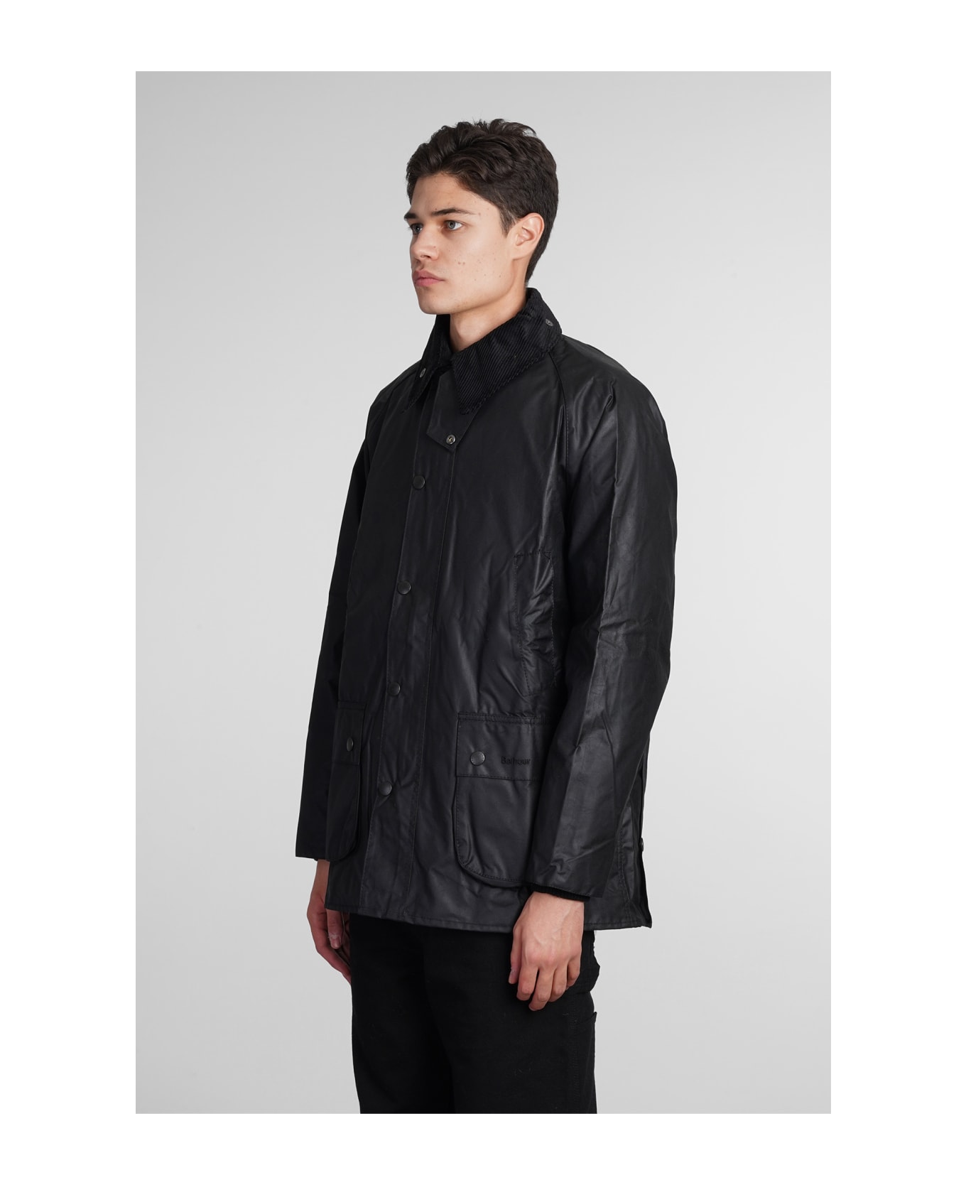 Barbour Casual Jacket In Black Cotton - Black