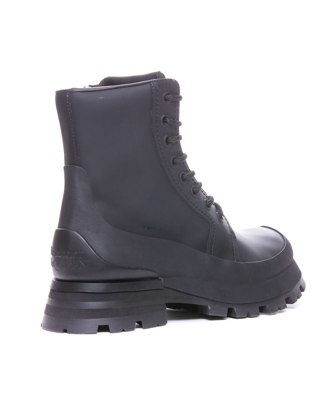 Alexander McQueen Wander Laced Up Bootie - Black